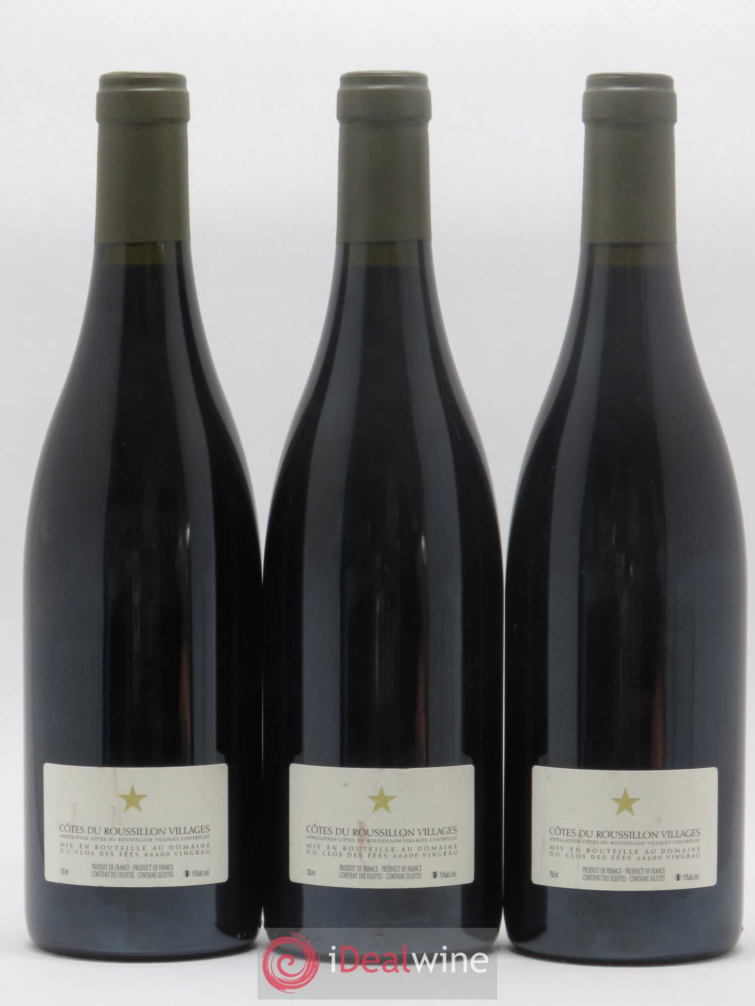Côtes du Roussillon Villages Clos des Fées Hervé Bizeul 2007 - Lot de 3 bouteilles - 1