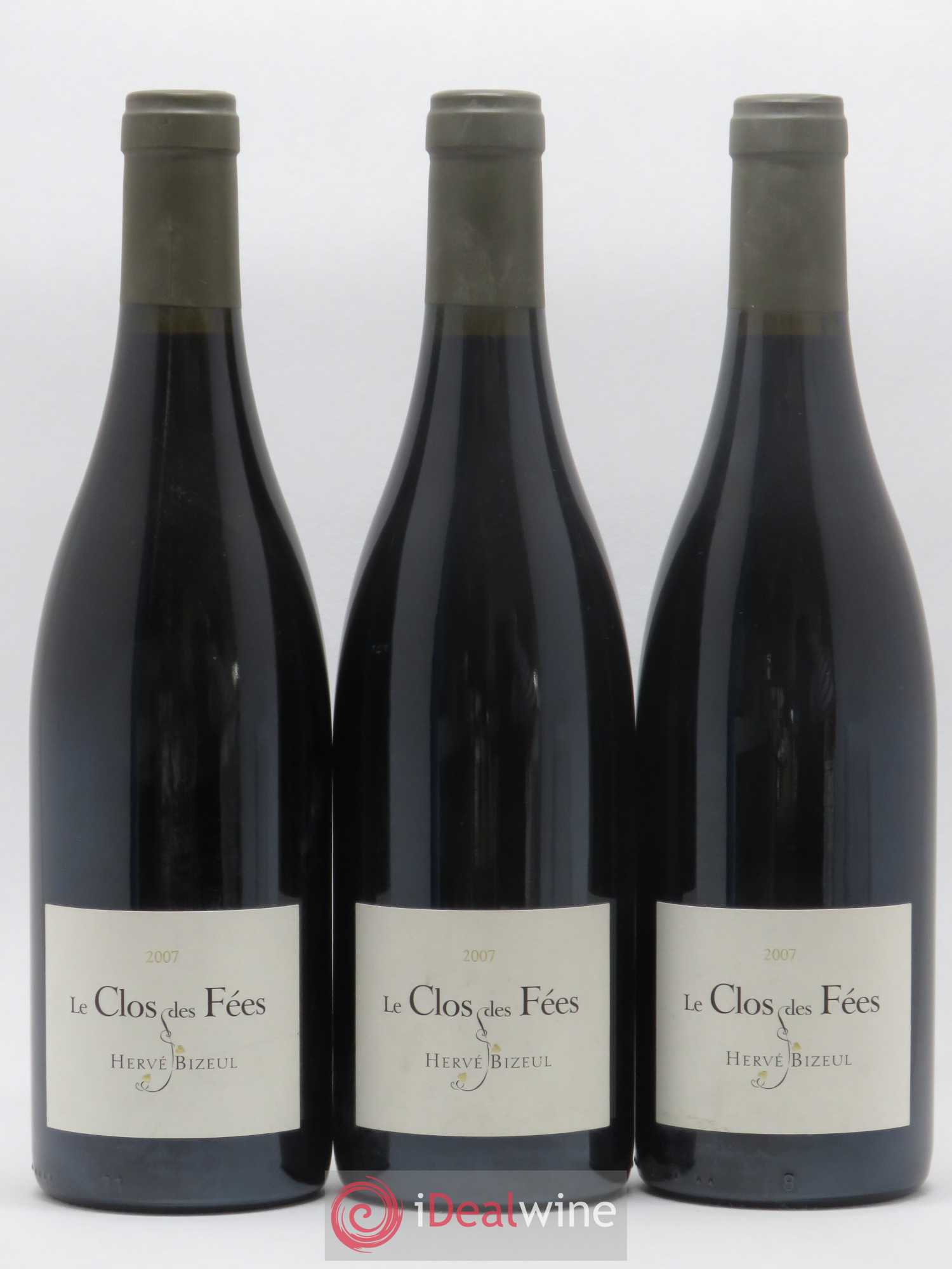 Côtes du Roussillon Villages Clos des Fées Hervé Bizeul 2007 - Lot de 3 bouteilles - 0