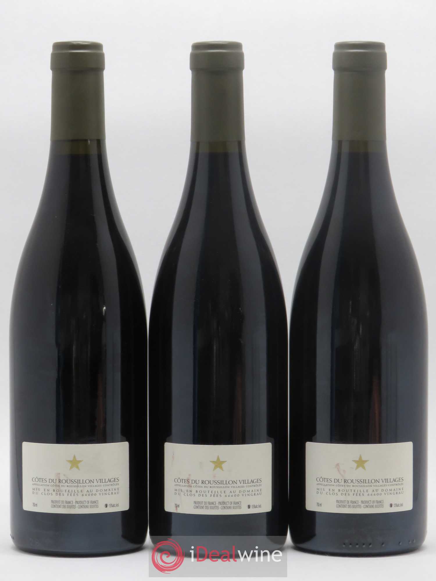 Côtes du Roussillon Villages Clos des Fées Hervé Bizeul 2007 - Lot de 3 bouteilles - 1