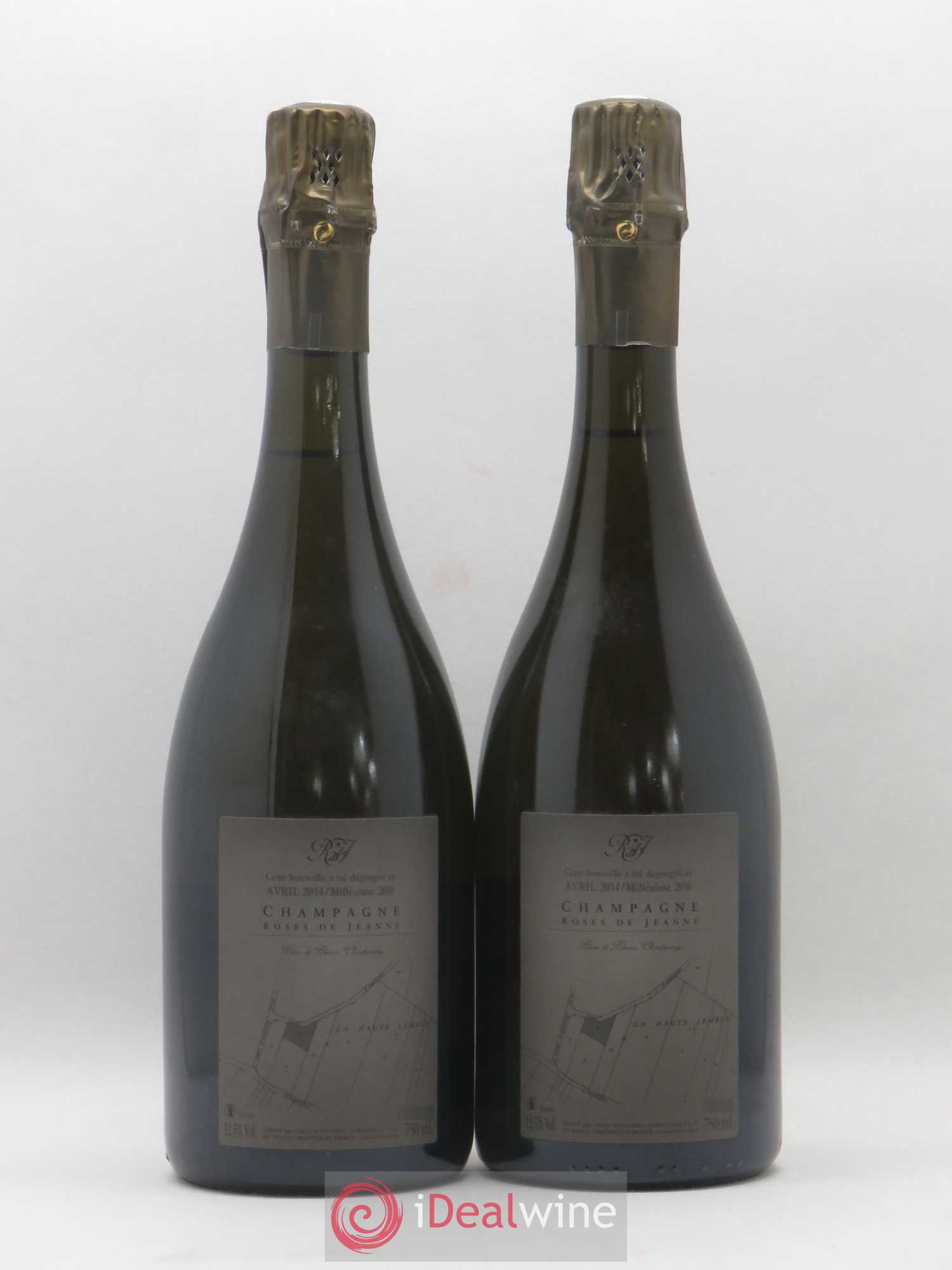 Roses de Jeanne La Haute-Lemblé Cédric Bouchard 2010 - Lot de 2 bouteilles - 1