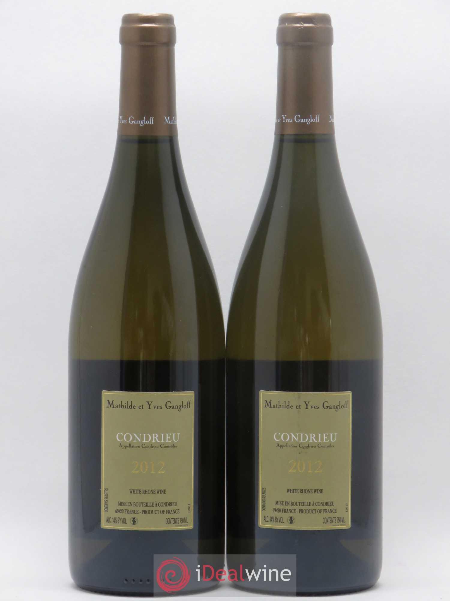 Condrieu Domaine Gangloff (Domaine) 2012 - Lot de 2 bouteilles - 1