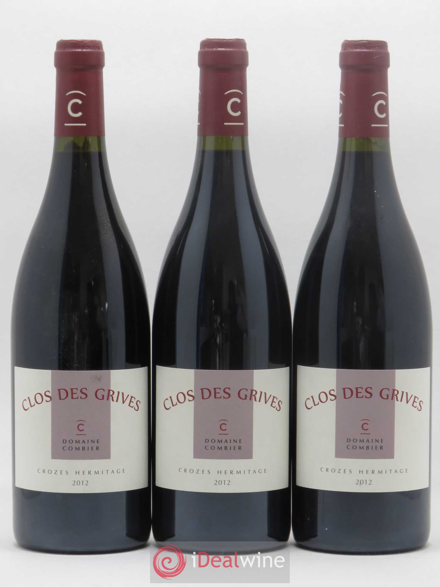 Crozes-Hermitage Clos des Grives Combier 2012 - Lot de 3 bouteilles - 0