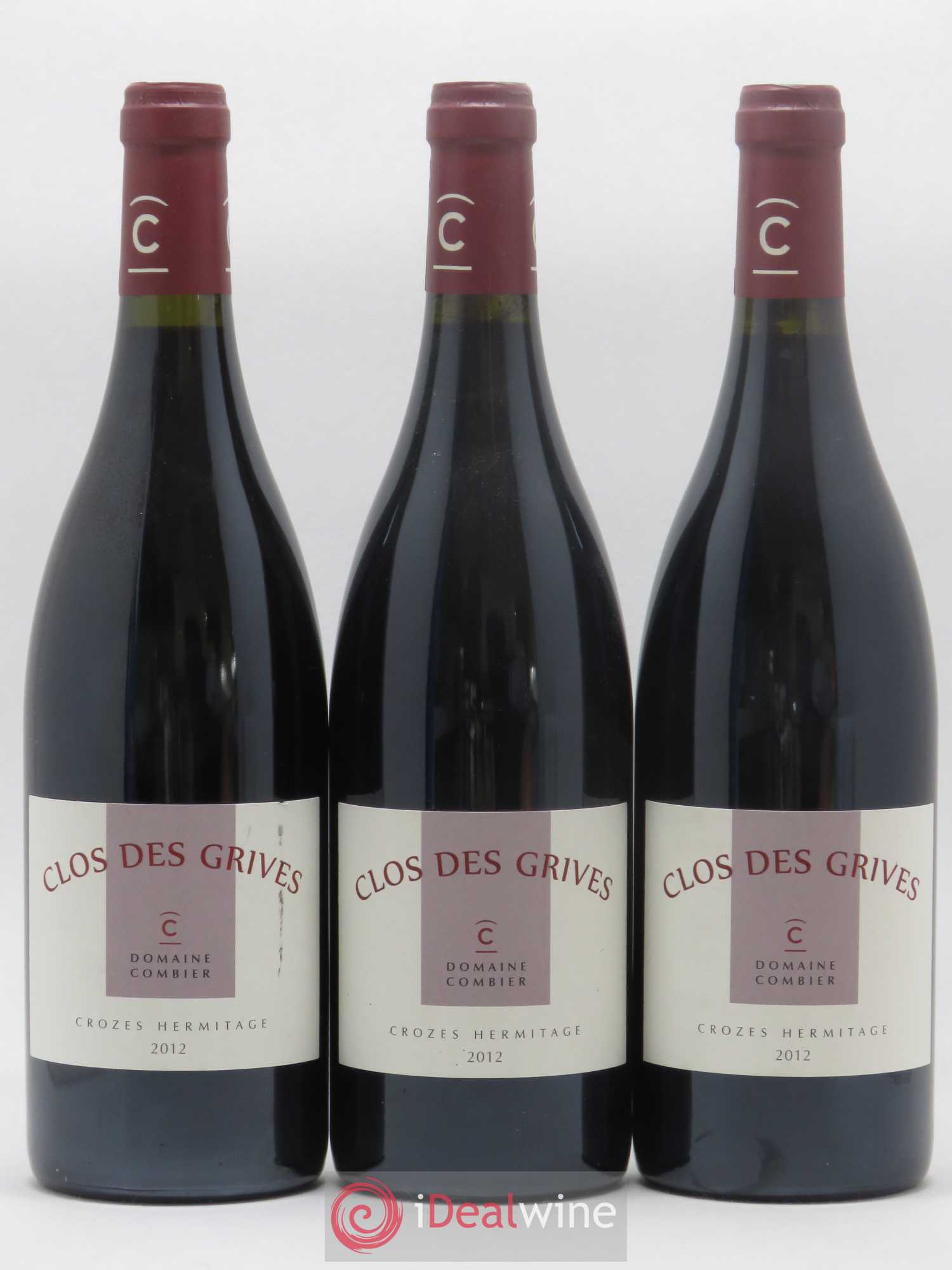 Crozes-Hermitage Clos des Grives Combier 2012 - Lot de 3 bouteilles - 0