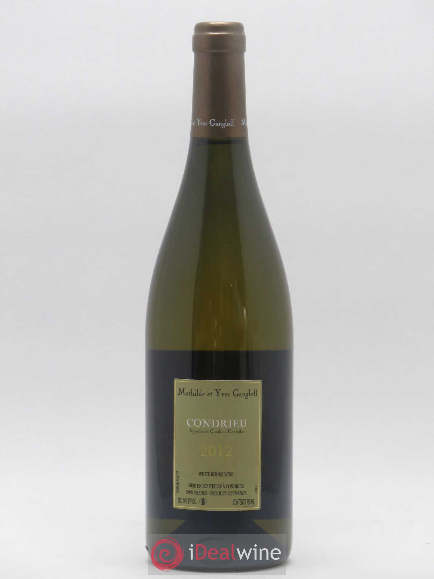 Condrieu Domaine Gangloff (Domaine) 2012 - Lot de 1 bouteille - 1