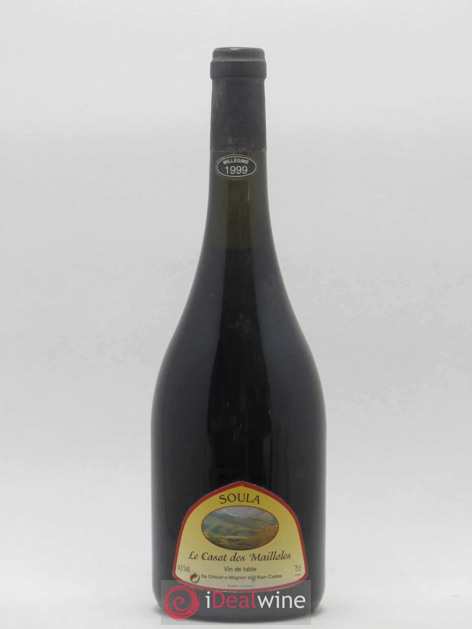Vin de France Soula Le Casot des Mailloles 1999 - Lot de 1 bouteille - 0