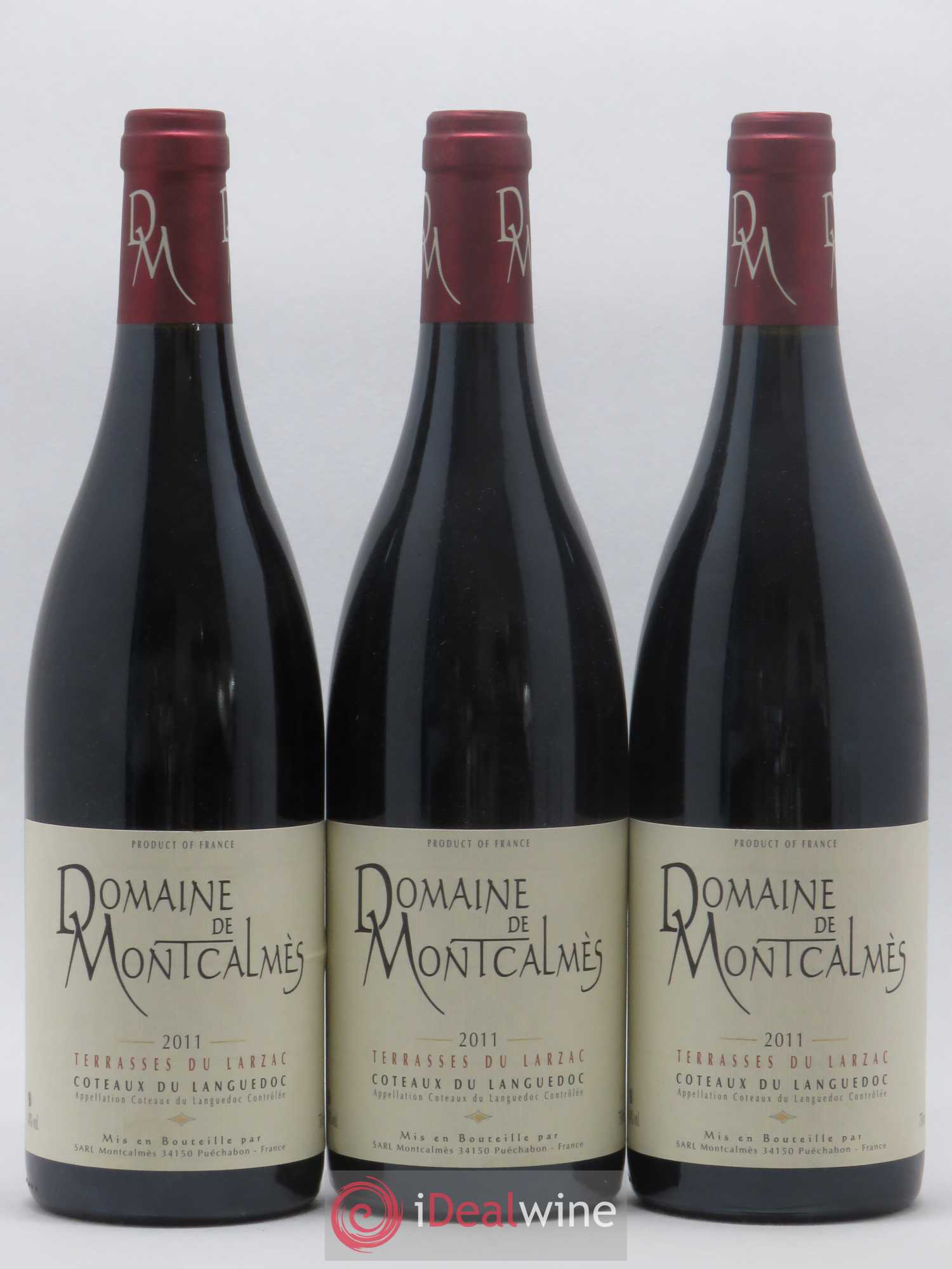 Terrasses du Larzac Domaine de Montcalmès Frédéric Pourtalié 2011 - Lot de 3 bouteilles - 0