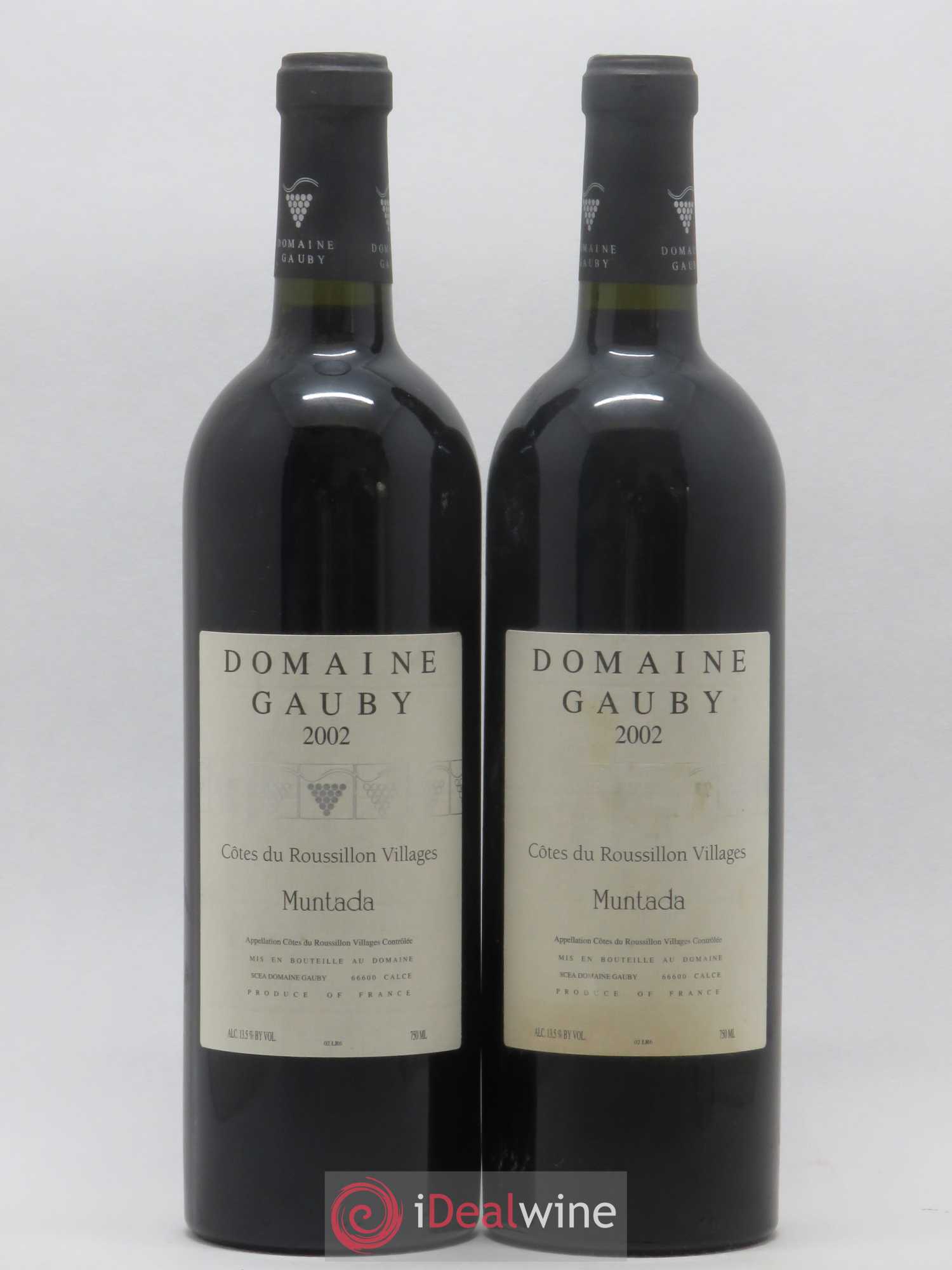 Côtes Catalanes (anciennement Côtes du Roussillon Villages) La Muntada Gauby (Domaine) 2002 - Lot de 2 bouteilles - 0