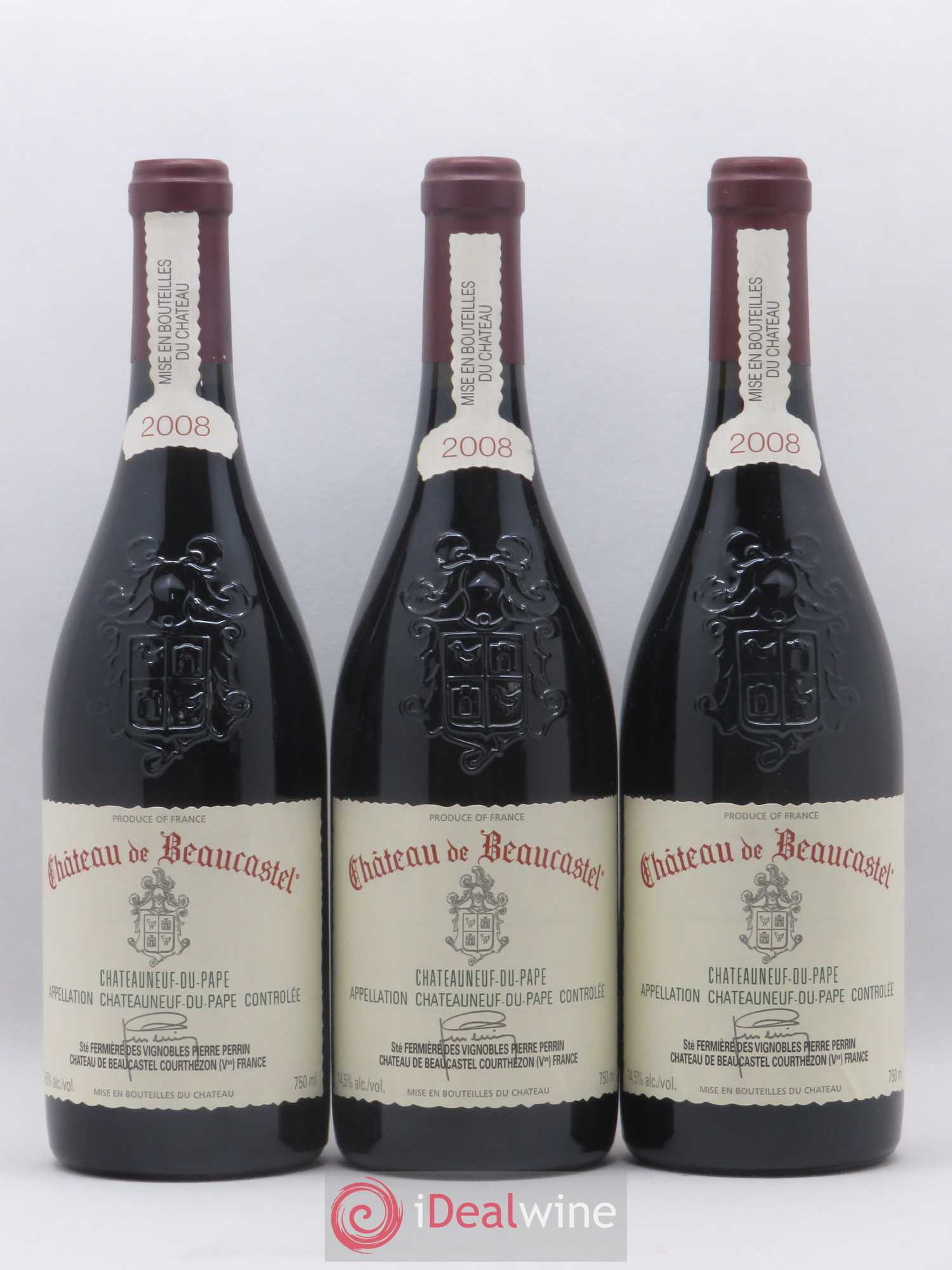 Châteauneuf-du-Pape Château de Beaucastel Famille Perrin 2008 - Lot de 6 bouteilles - 2