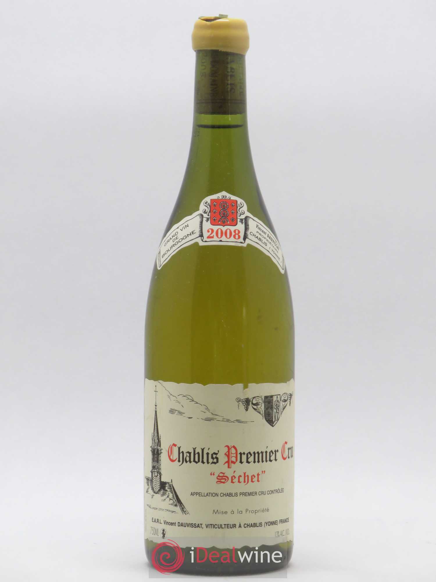 Chablis 1er Cru Séchet Vincent Dauvissat (Domaine) 2008 - Lot de 1 bouteille - 0