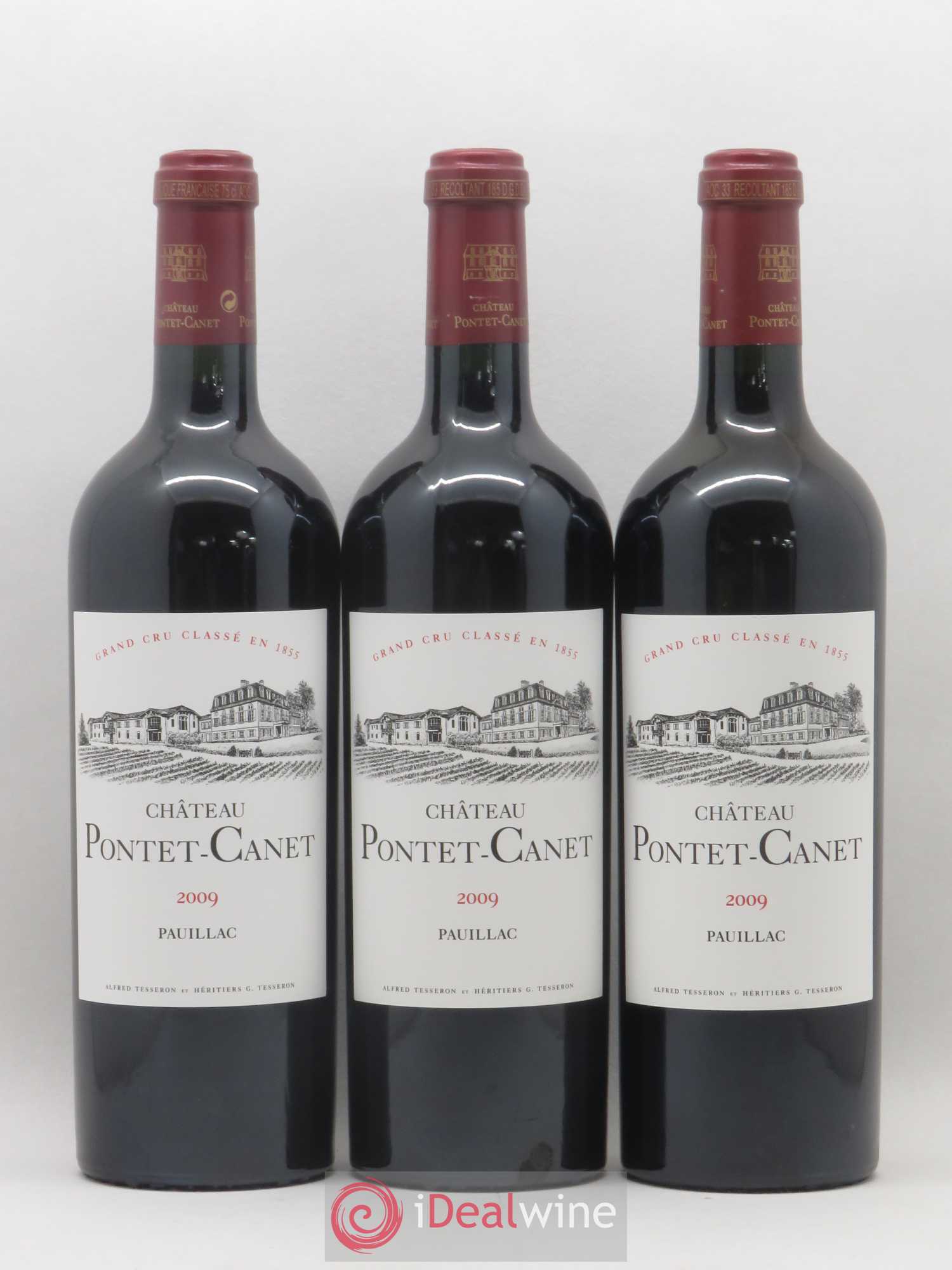 Château Pontet Canet 5ème Grand Cru Classé 2009 - Lot de 12 bouteilles - 1