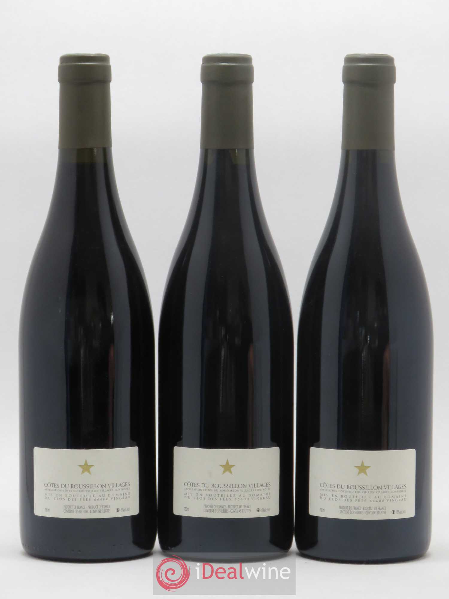 Côtes du Roussillon Villages Clos des Fées Hervé Bizeul 2008 - Lot de 3 bouteilles - 1