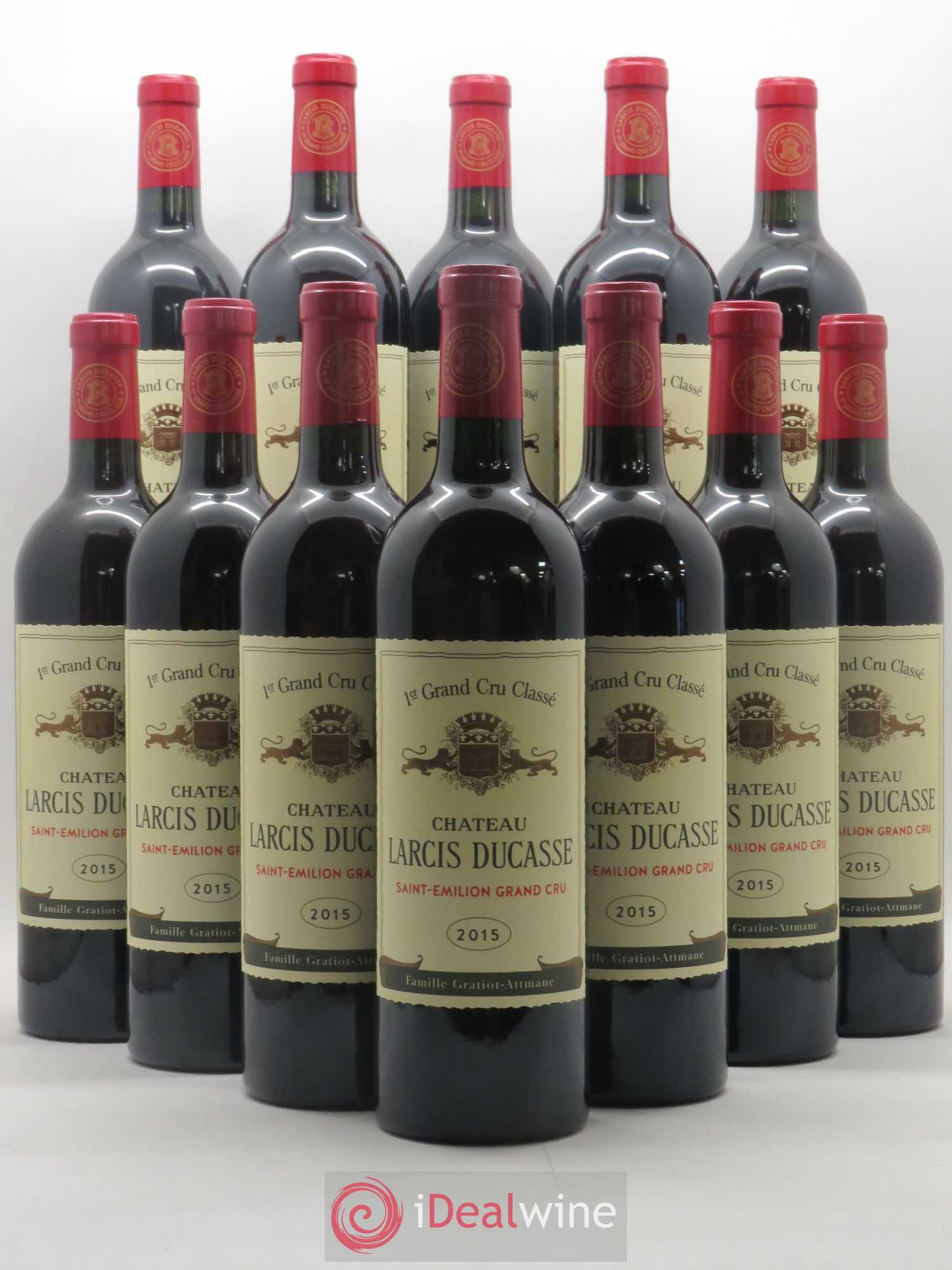 Château Larcis Ducasse 1er Grand Cru Classé B 2015 - Lot de 12 bouteilles - 0