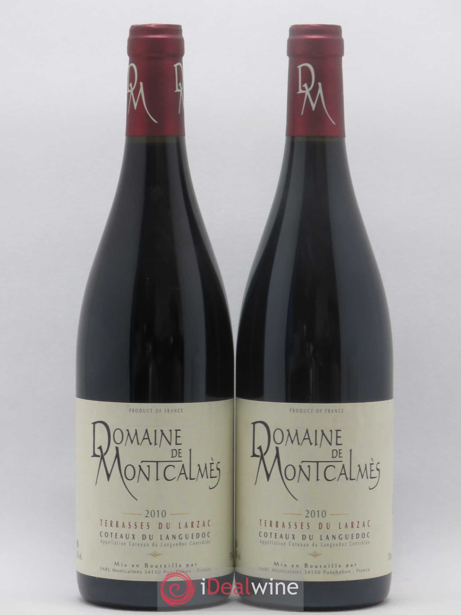 Terrasses du Larzac Domaine de Montcalmès Frédéric Pourtalié 2010 - Lot de 2 bouteilles - 0