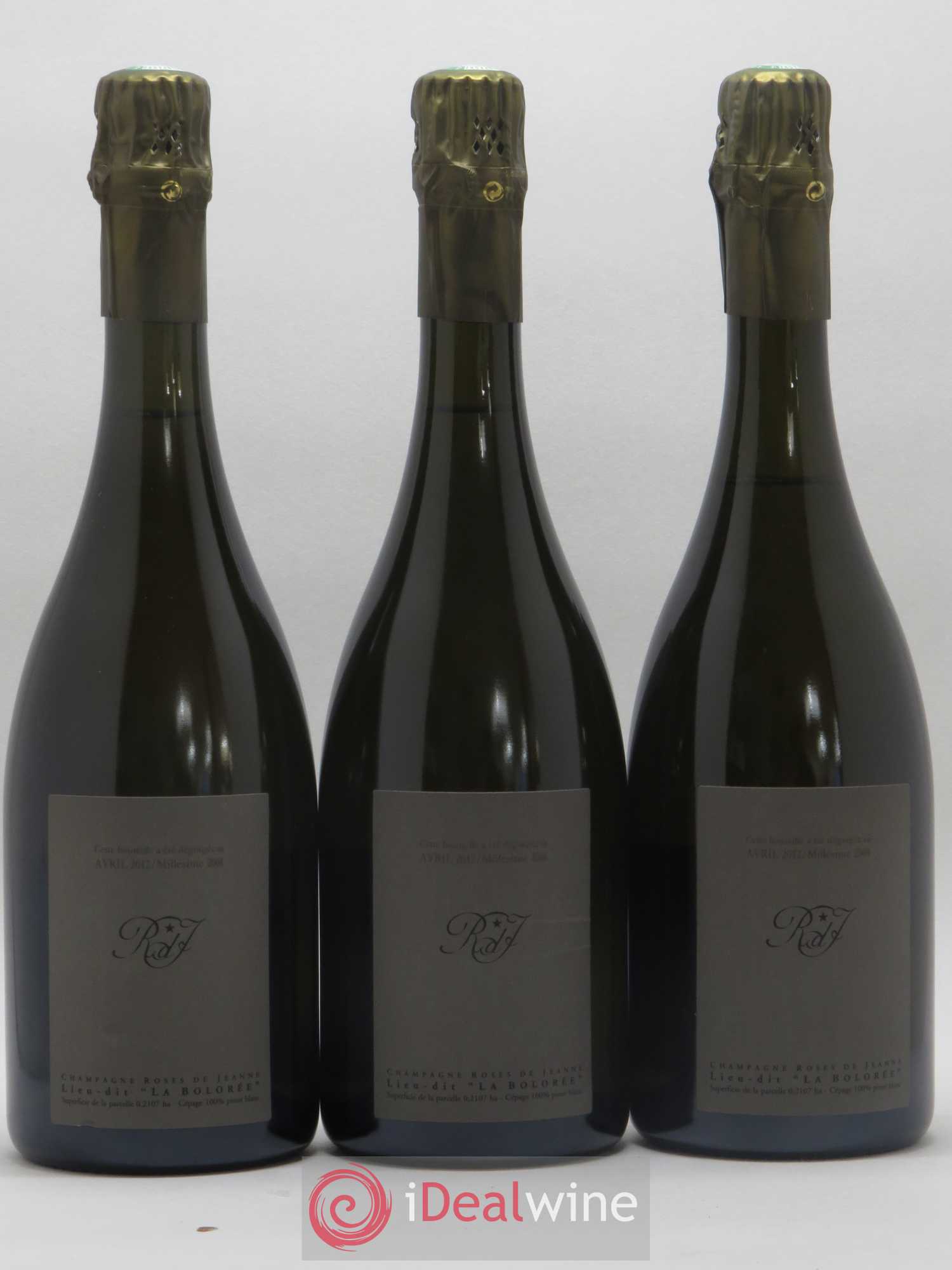 Roses de Jeanne La Bolorée Cédric Bouchard 2008 - Lot de 3 bouteilles - 1