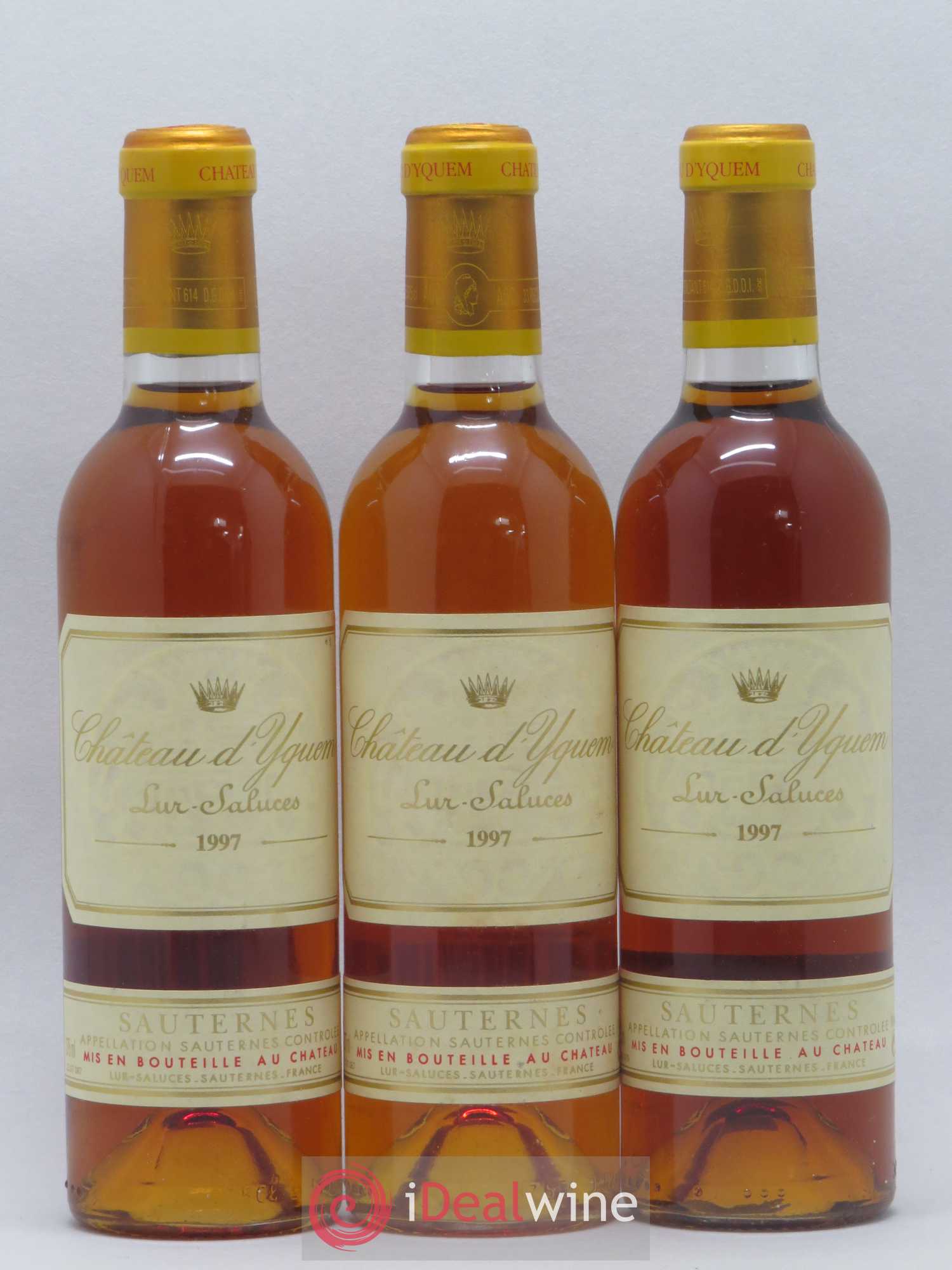 Château d' Yquem 1er Cru Classé Supérieur 1997 - Posten von 3 Demi-Flaschen - 0