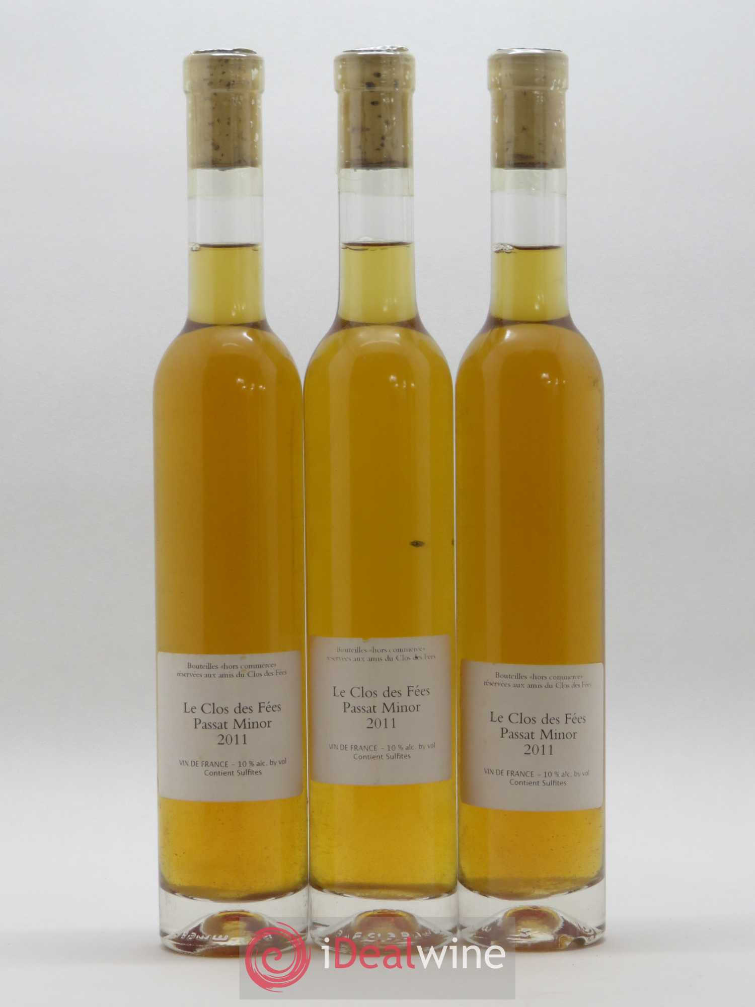 Vin de France Passat Minor Domaine du Clos des Fees 2011 - Posten von 3 Demi-Flaschen - 0
