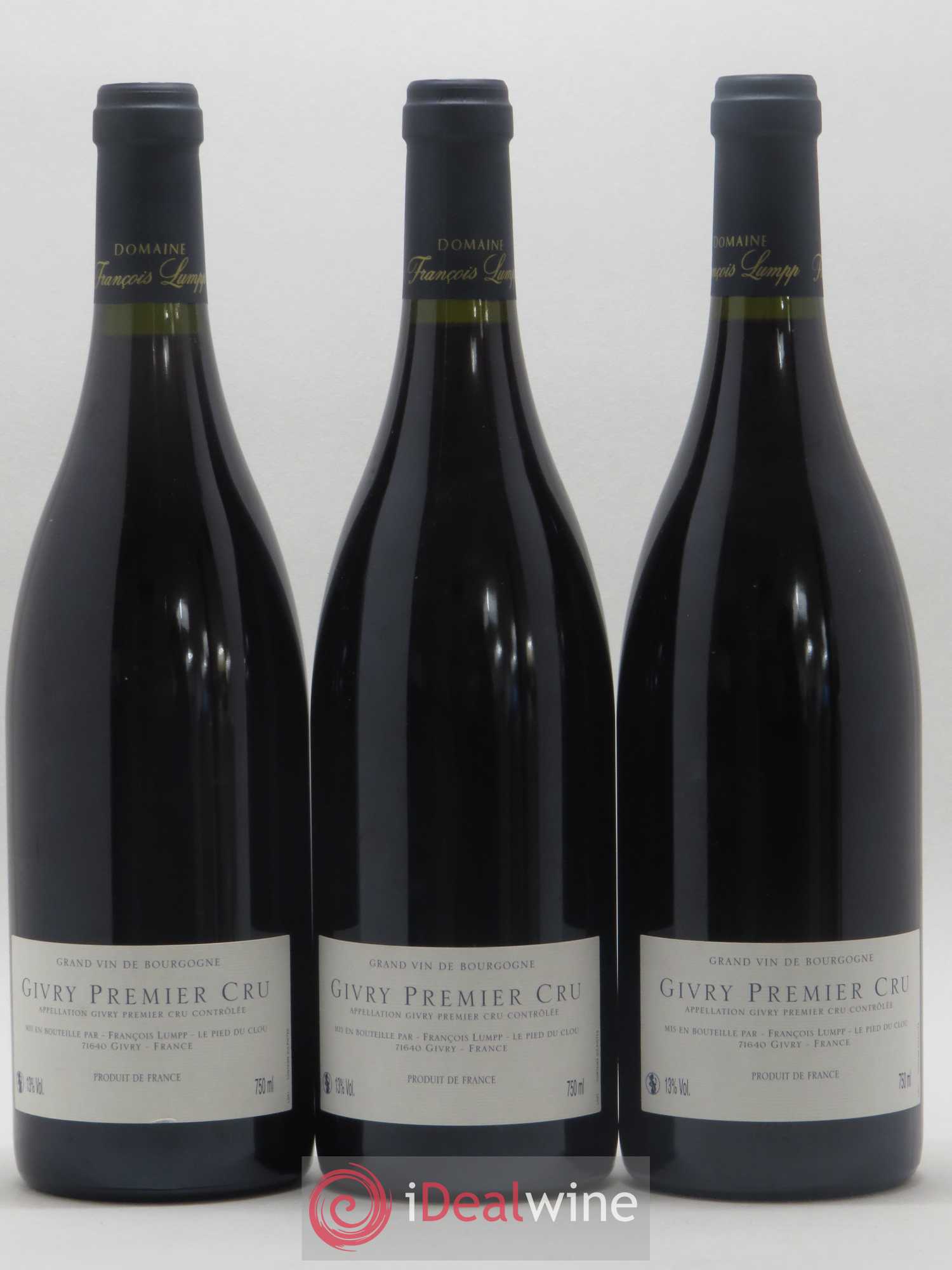 Givry 1er Cru Clos Jus François Lumpp (Domaine) 2014 - Lot de 3 bouteilles - 1