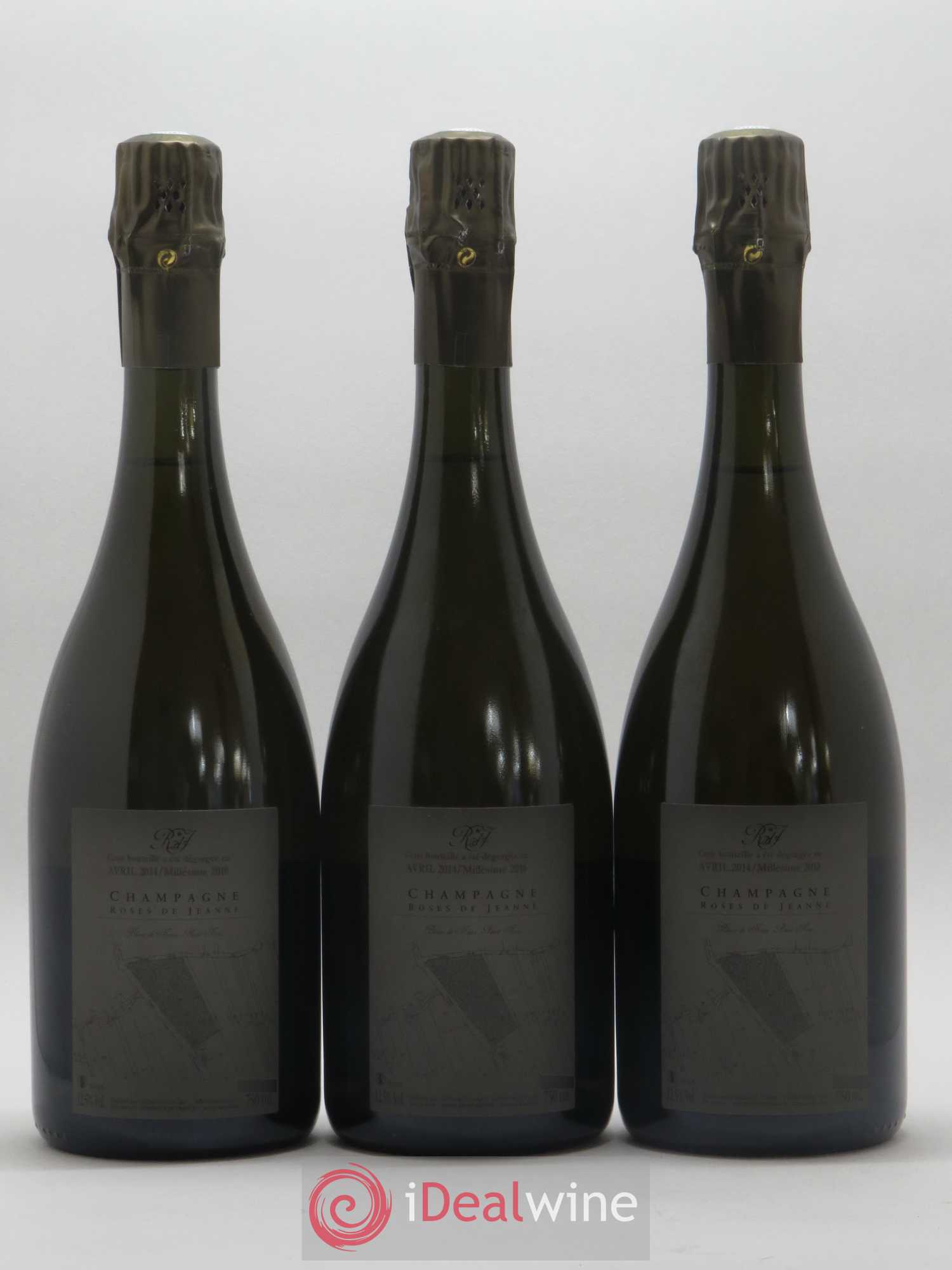 Roses de Jeanne Les Ursules Blanc de Noirs Brut Cédric Bouchard 2010 - Lot de 3 bouteilles - 1