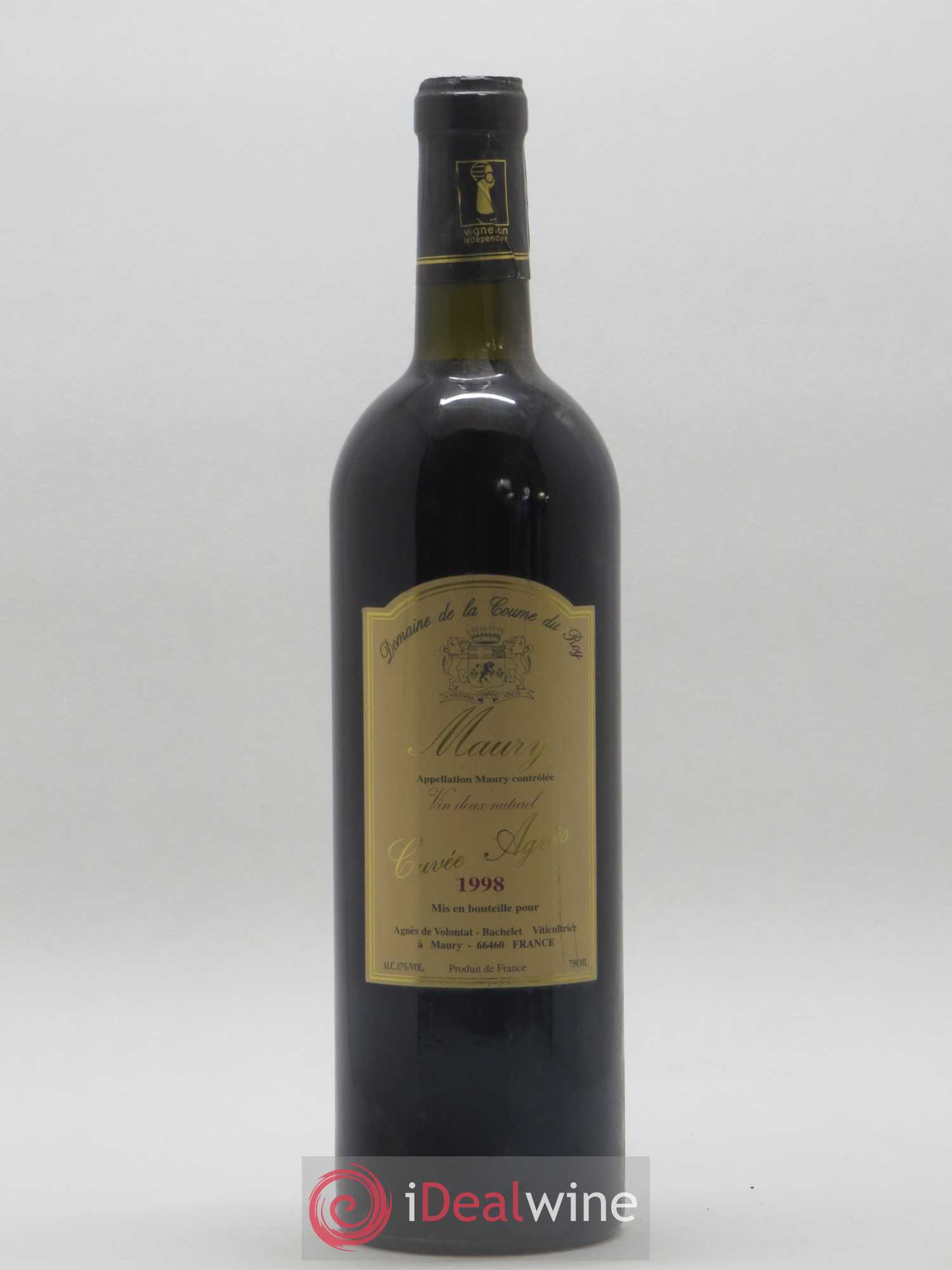 Maury Vin Doux Naturel Cuvee Agnes La Coume Du Roy 1998 - Posten von 1 Flasche - 0
