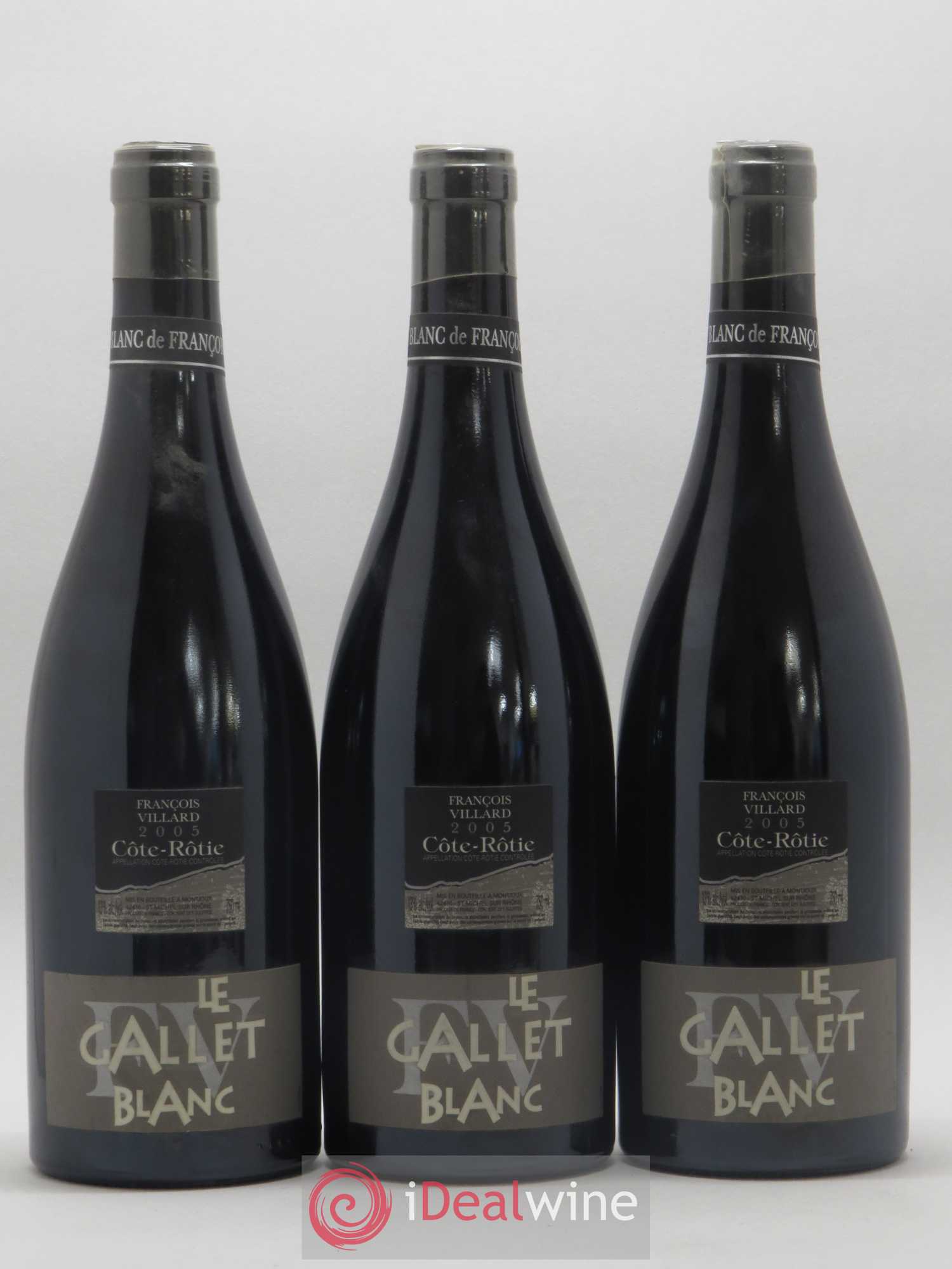 Côte-Rôtie Le Gallet Blanc François Villard 2005 - Lot de 3 bouteilles - 0