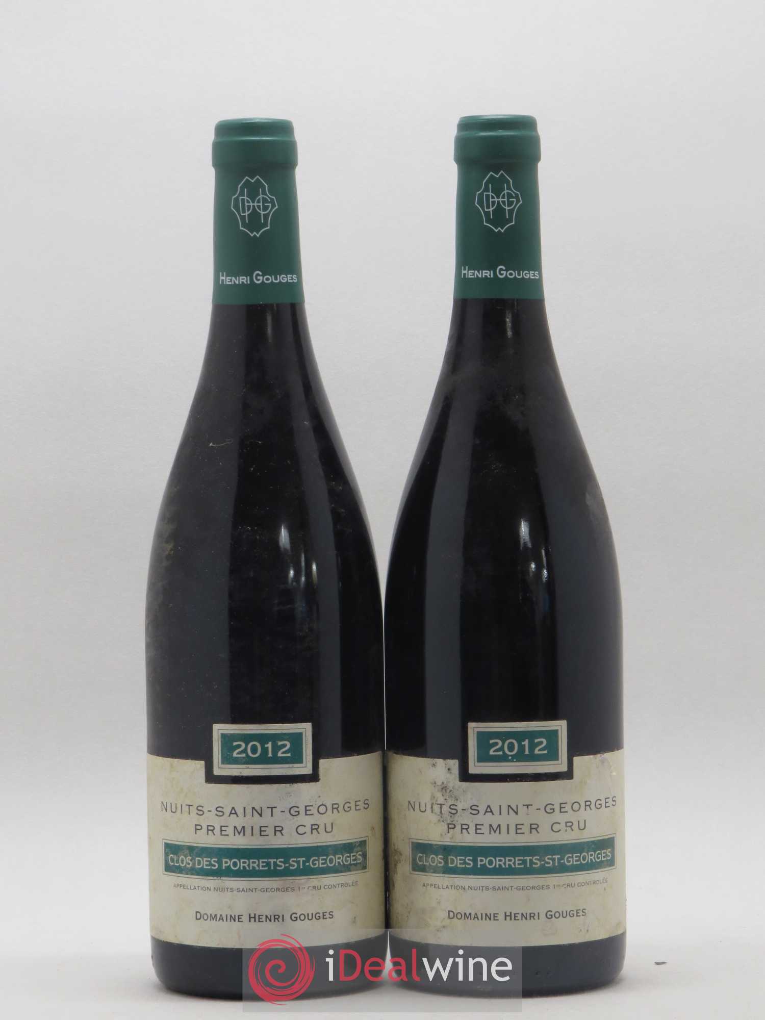Nuits-Saint-Georges 1er Cru Clos des Porrets St Georges Henri Gouges 2012 - Posten von 2 Flaschen - 0