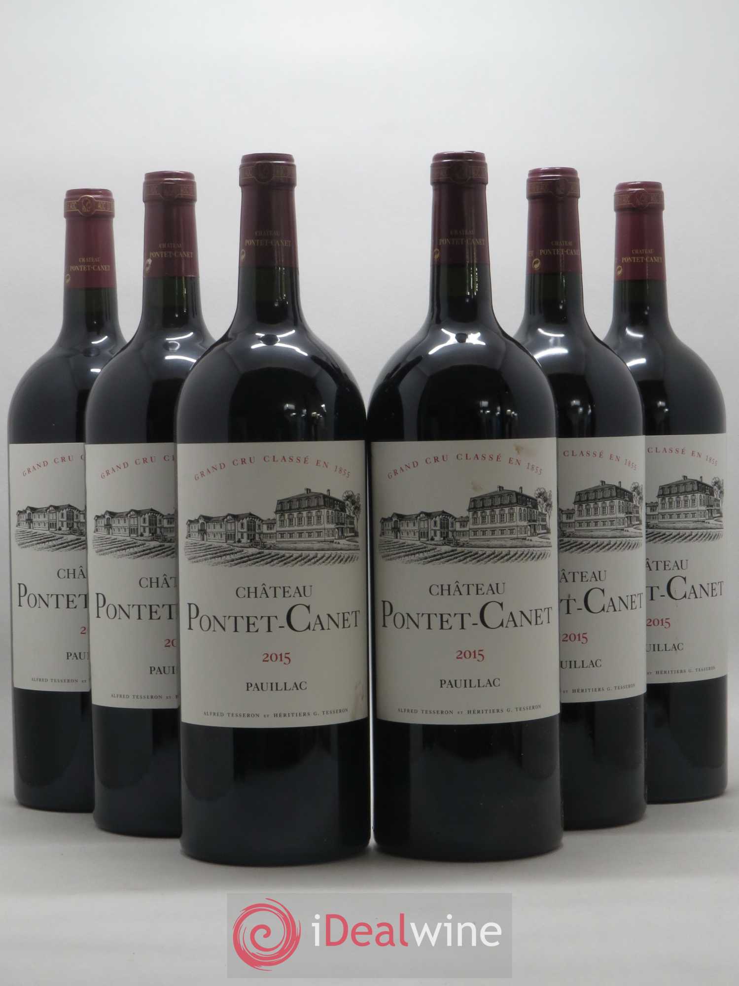 Château Pontet Canet 5ème Grand Cru Classé 2015 - Lot de 6 magnums - 0