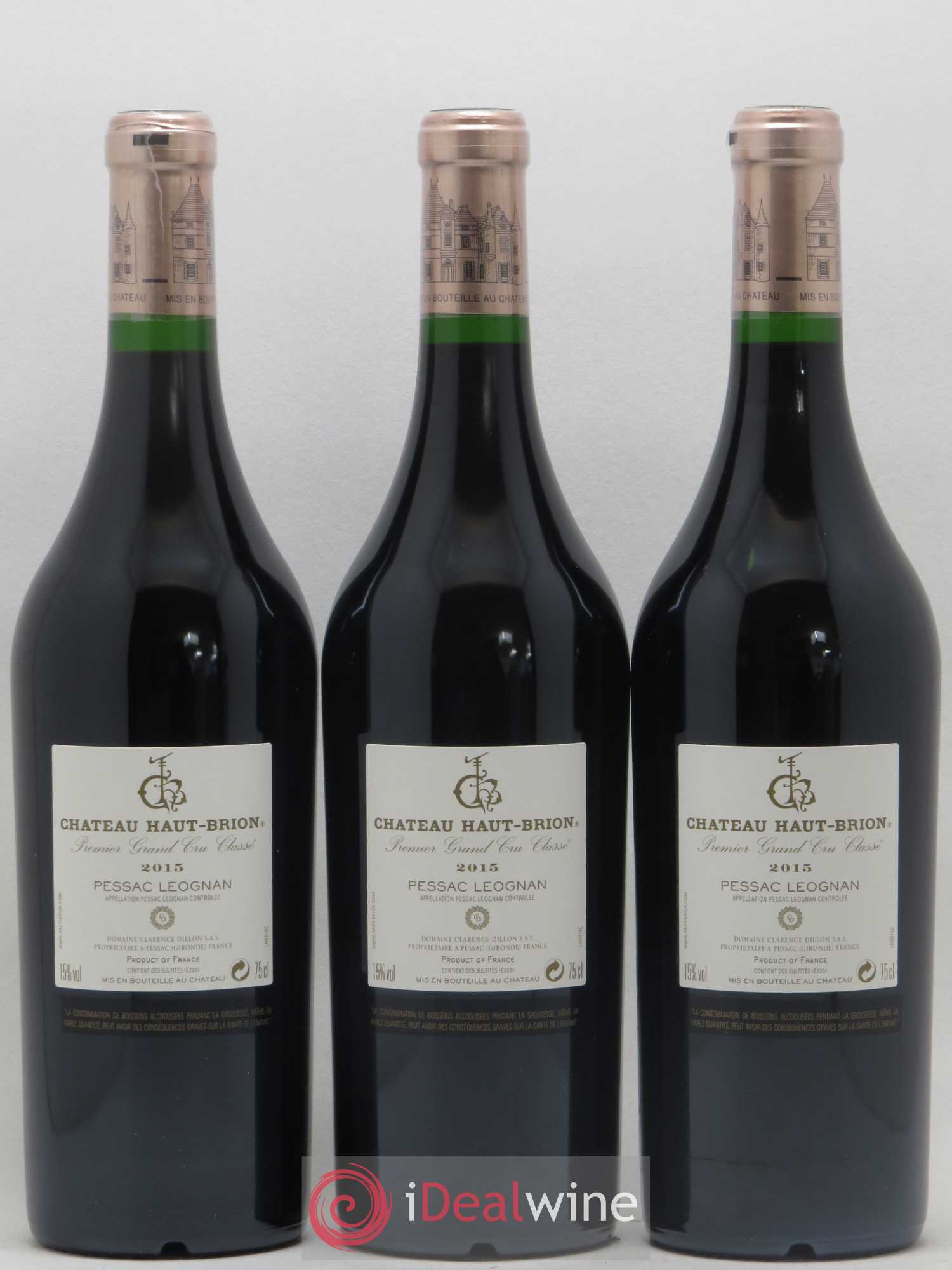 Château Haut Brion 1er Grand Cru Classé 2015 - Lot de 12 bouteilles - 4