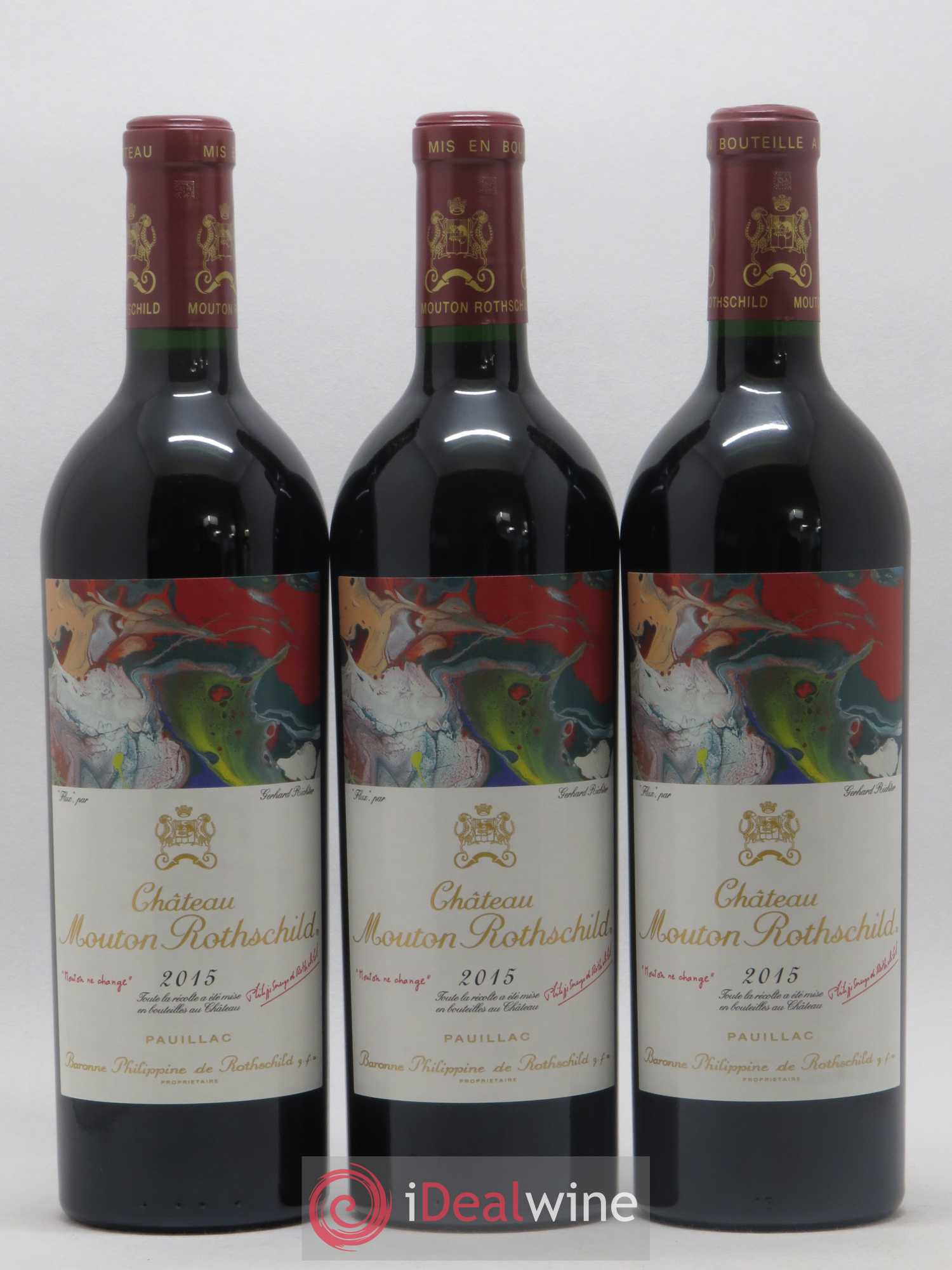 Château Mouton Rothschild 1er Grand Cru Classé 2015 - Lot de 6 bouteilles - 1