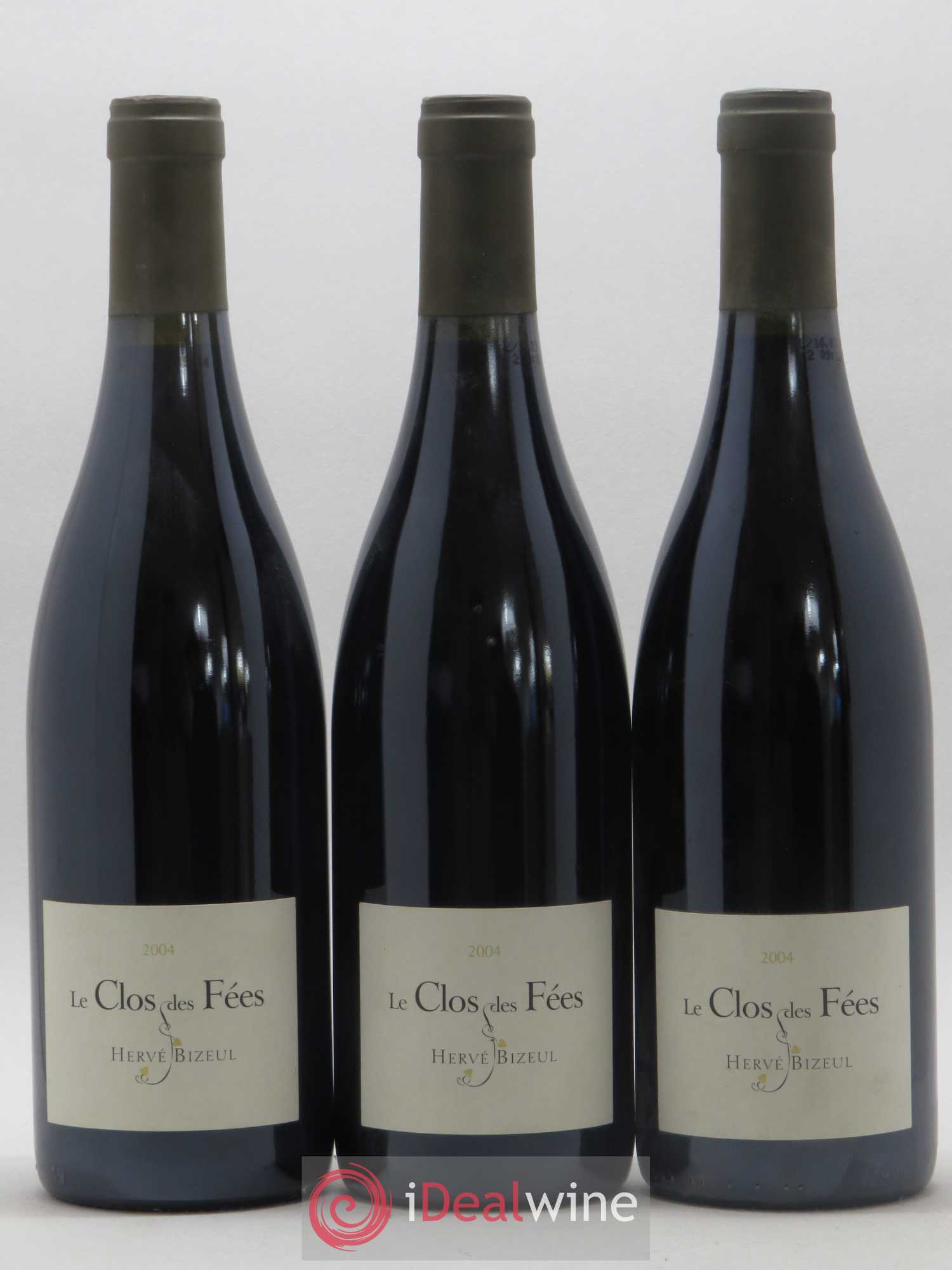 Côtes du Roussillon Villages Clos des Fées Hervé Bizeul 2004 - Lot de 3 bouteilles - 0