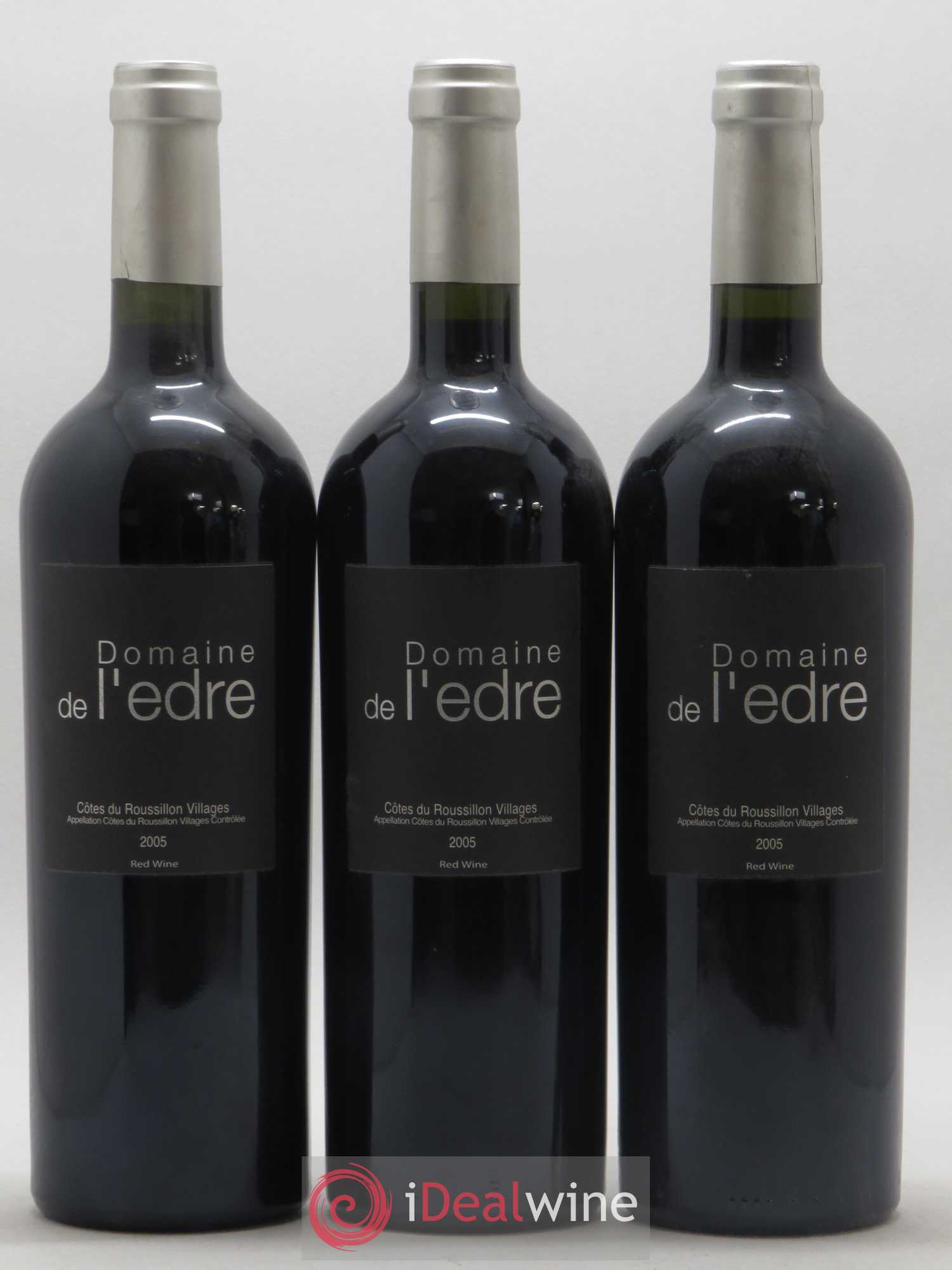 Côtes du Roussillon Villages Domaine De L'Edre 2005 - Lot de 3 bouteilles - 0