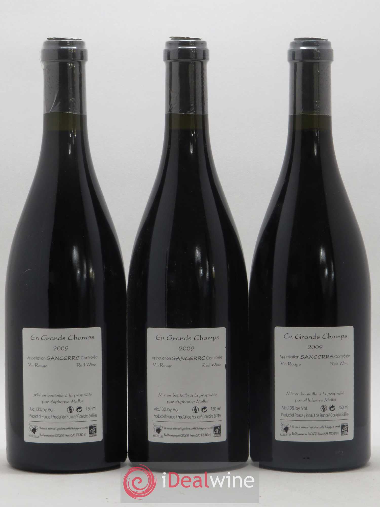 Sancerre En Grands Champs Alphonse Mellot 2009 - Lot de 3 bouteilles - 1