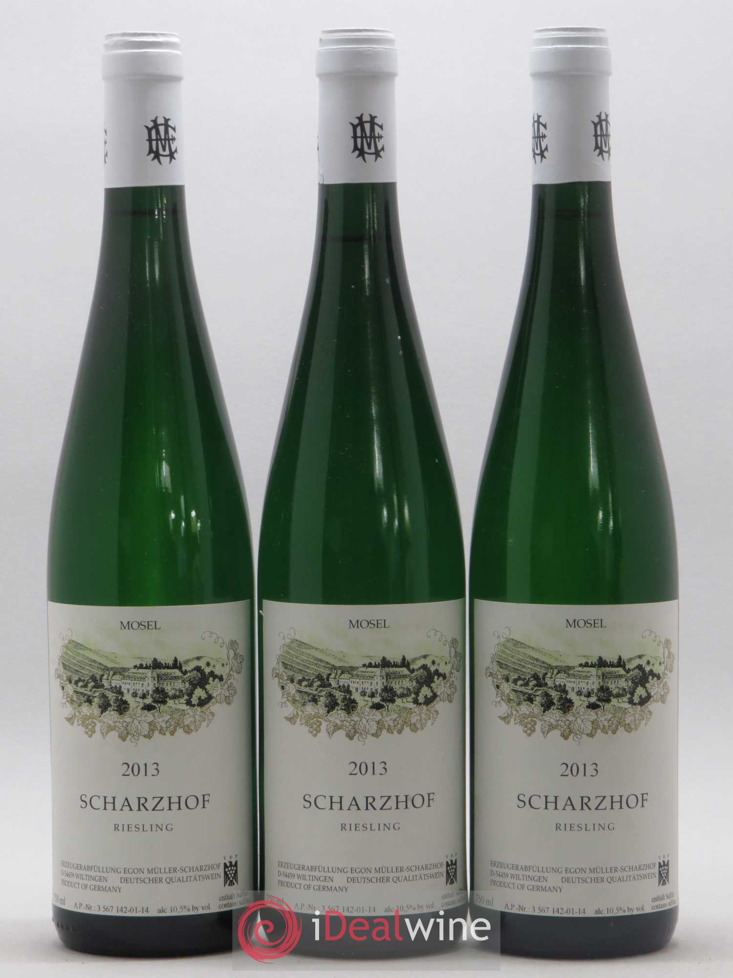 Riesling Scharzhof Egon Muller 2013 - Lot de 3 bouteilles - 0