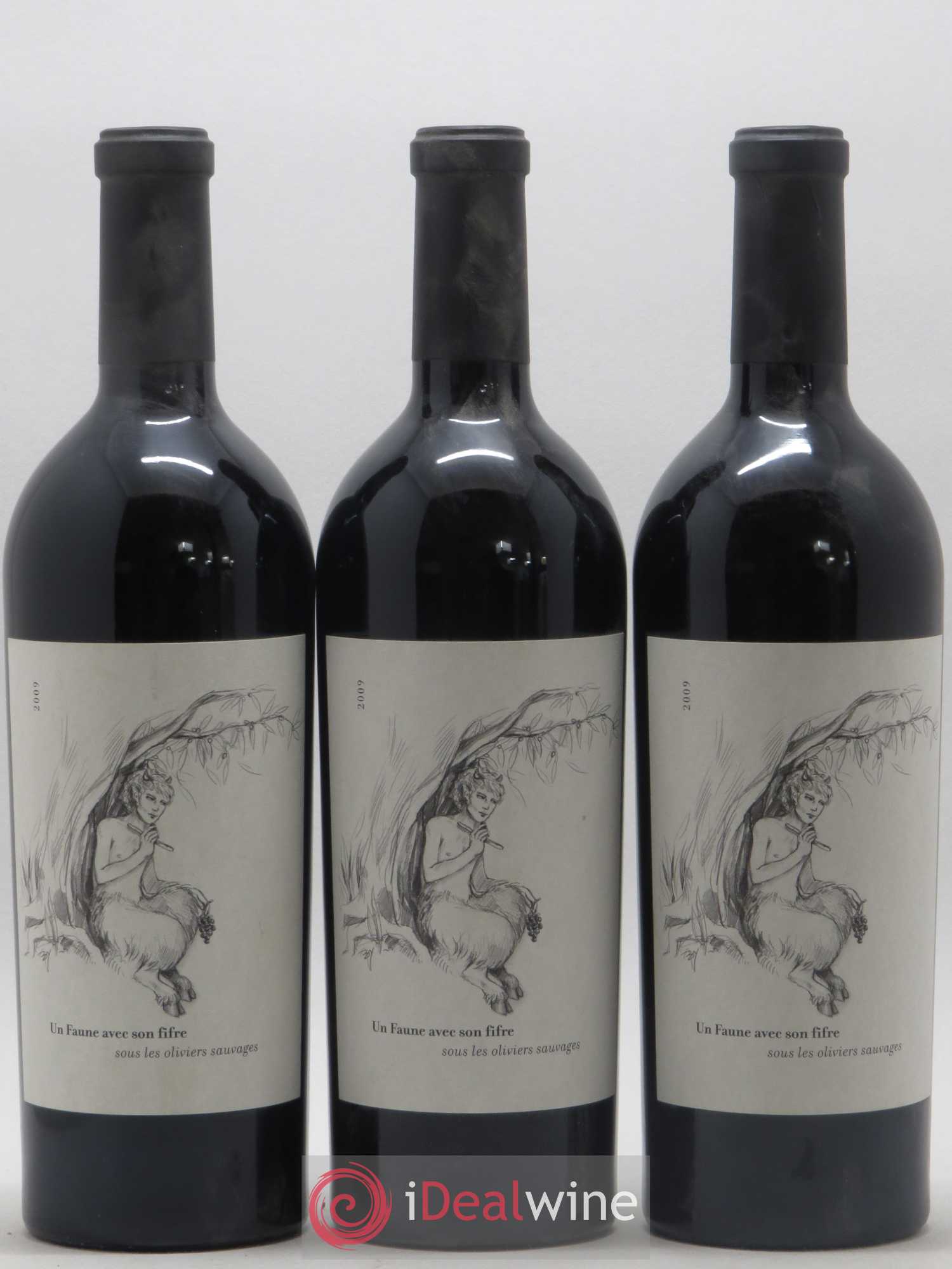 Côtes Catalanes (anciennement IGP Pyrénées Orientales) Clos des Fées Un faune avec son Fifre Hervé Bizeul 2009 - Lot de 3 bouteilles - 0