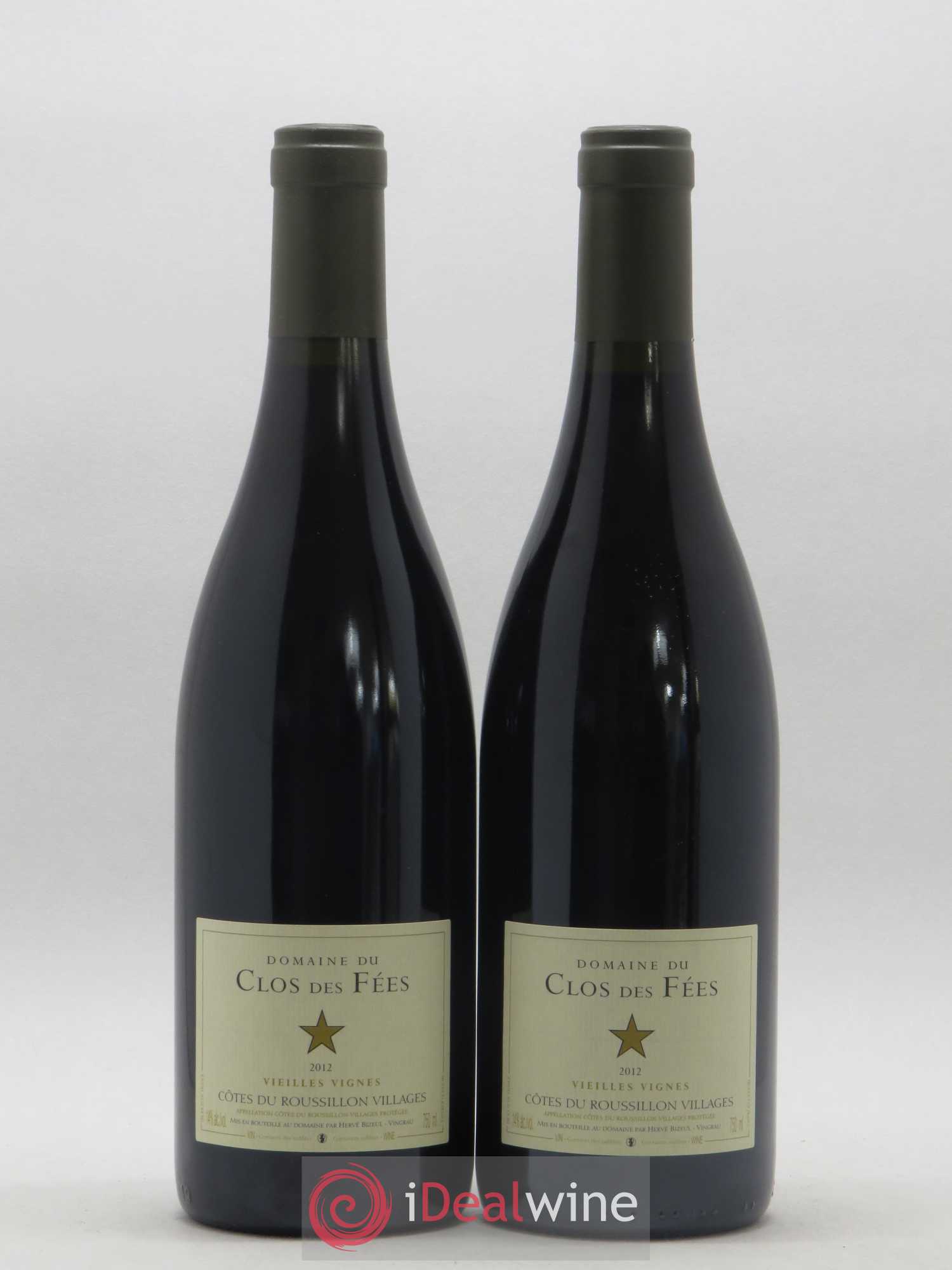 Côtes du Roussillon Villages Clos des Fées Vieilles vignes Hervé Bizeul 2012 - Lot de 2 bouteilles - 0