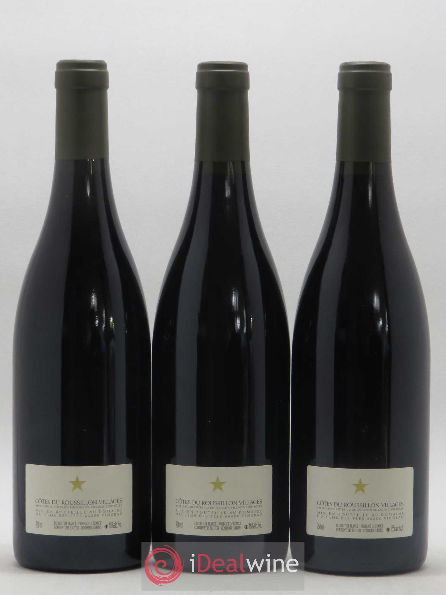 Côtes du Roussillon Villages Clos des Fées Hervé Bizeul 2012 - Lot de 3 bouteilles - 1