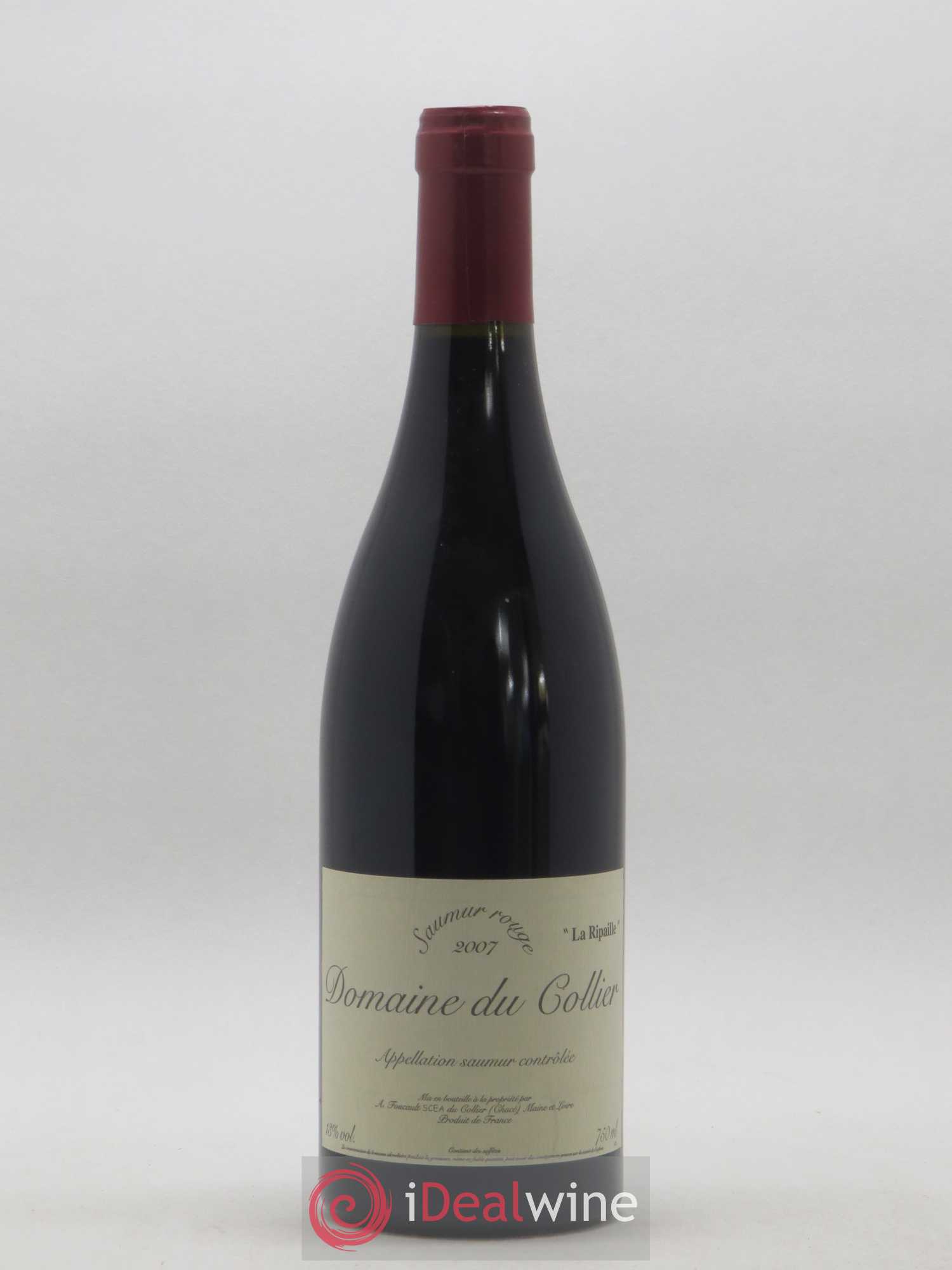 Saumur La Ripaille Domaine du Collier 2007 - Lot de 1 bouteille - 0