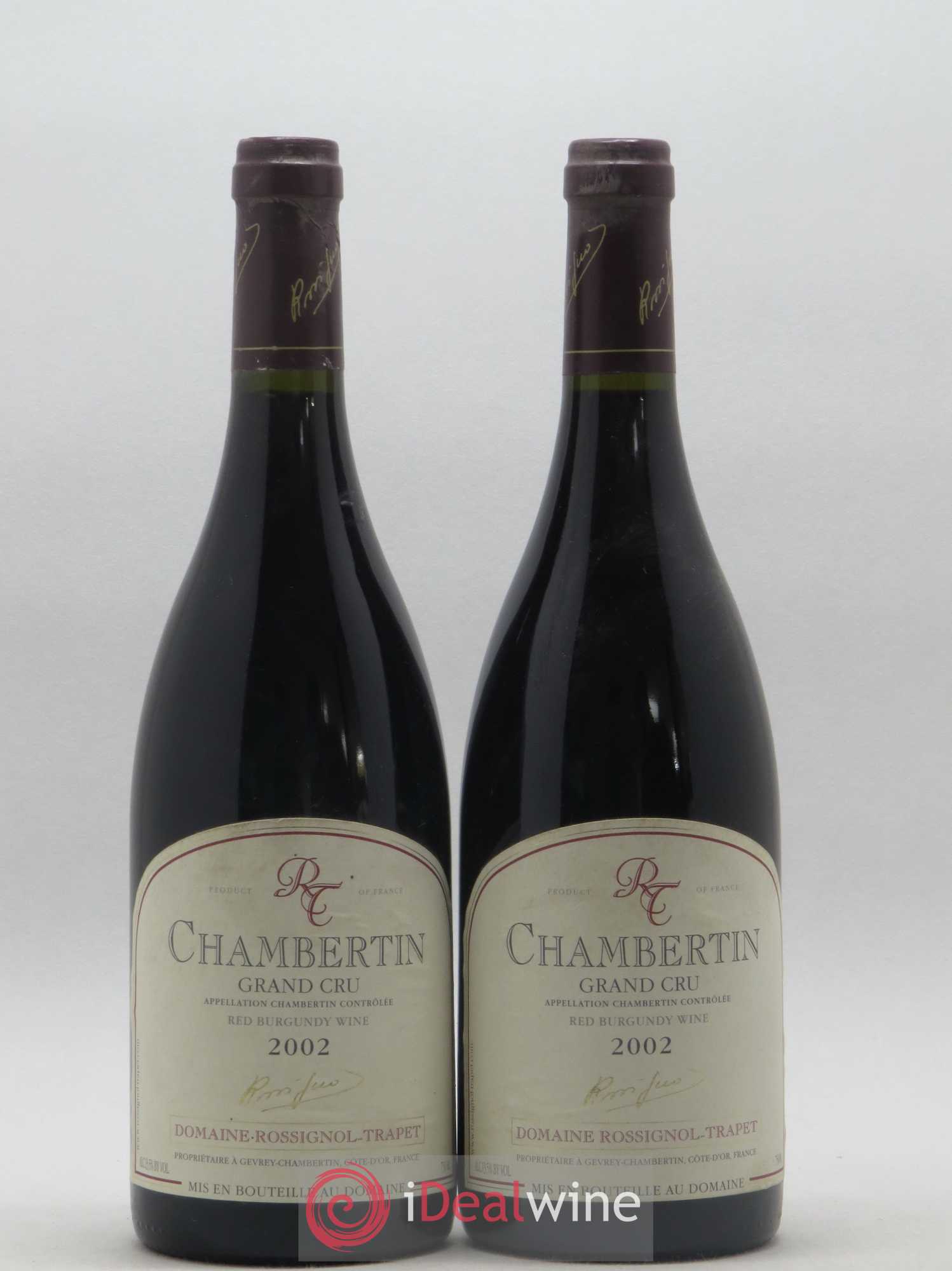 Chambertin Grand Cru Rossignol-Trapet (Domaine) 2002 - Lot de 2 bouteilles - 0