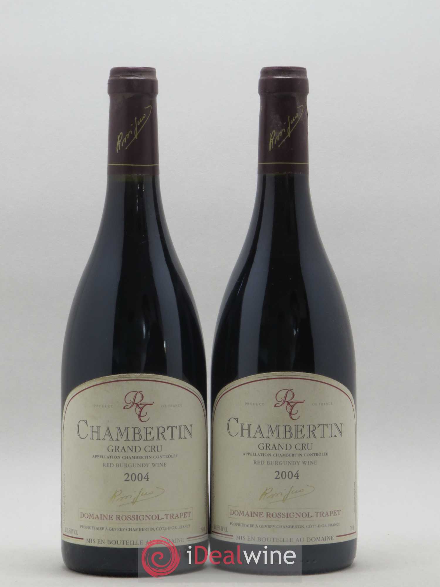 Chambertin Grand Cru Rossignol-Trapet (Domaine) 2004 - Lot de 2 bouteilles - 0