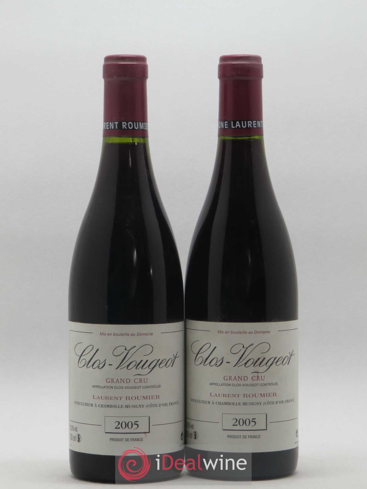 Clos de Vougeot Grand Cru Laurent Roumier 2005 - Lot de 2 bouteilles - 0