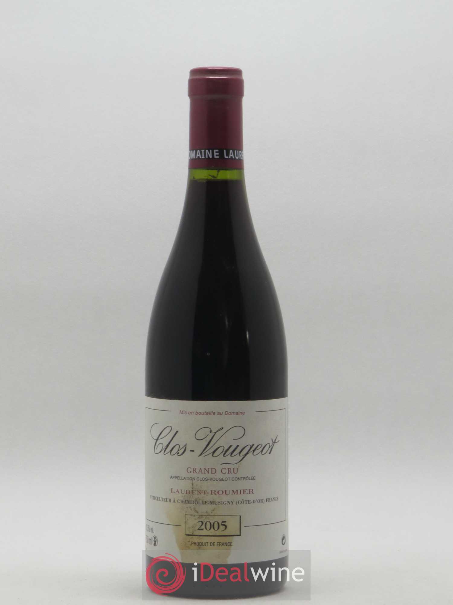 Clos de Vougeot Grand Cru Laurent Roumier 2005 - Lot de 1 bouteille - 0
