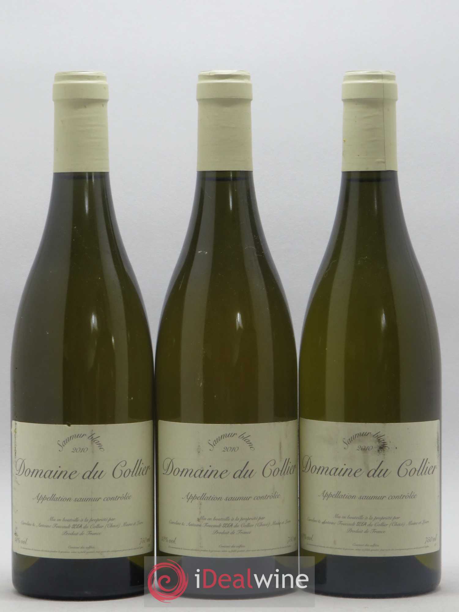 Saumur Domaine du Collier 2010 - Lot de 3 bouteilles - 0