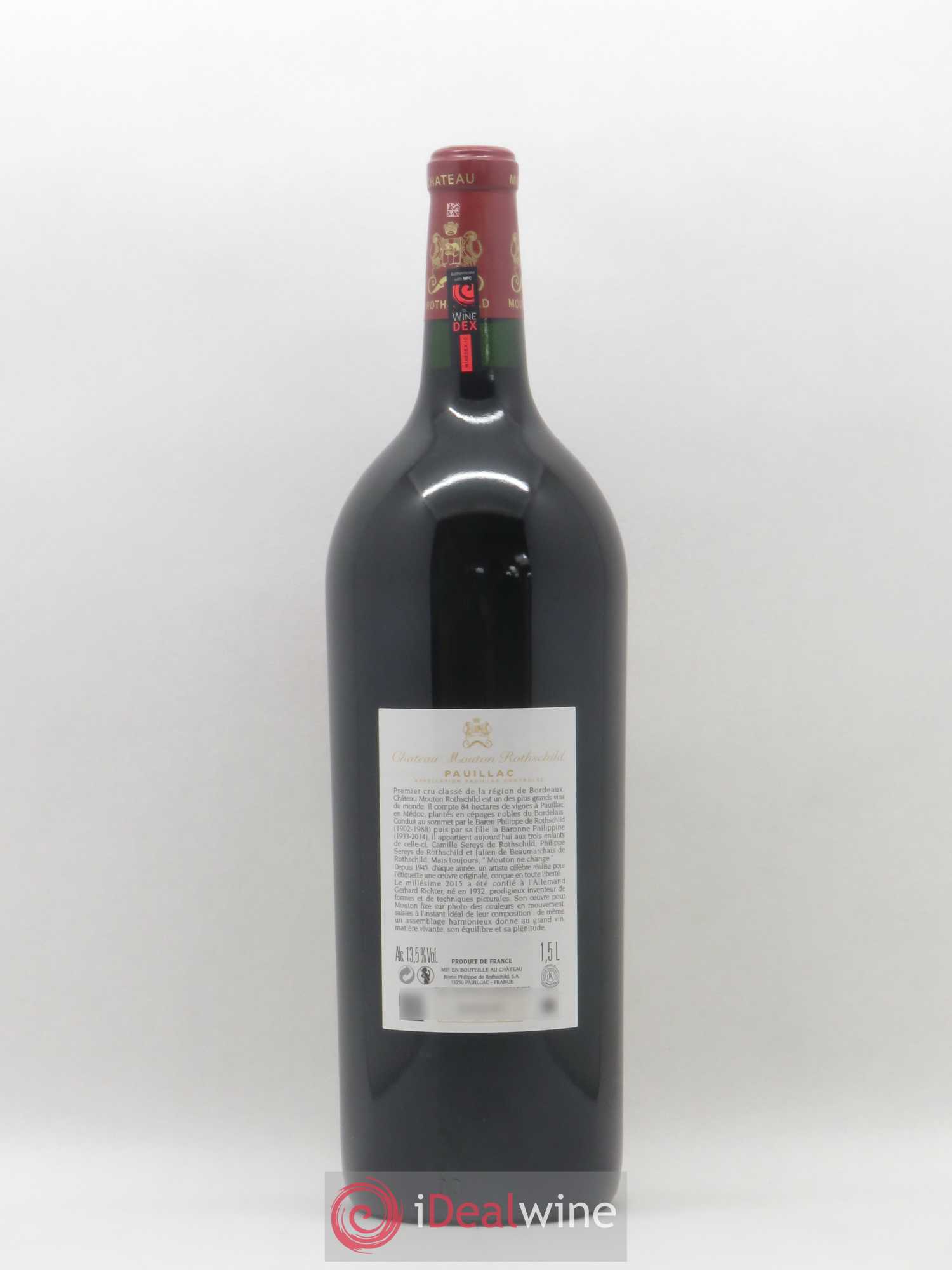 Château Mouton Rothschild 1er Grand Cru Classé 2015 - Lot de 1 magnum - 1