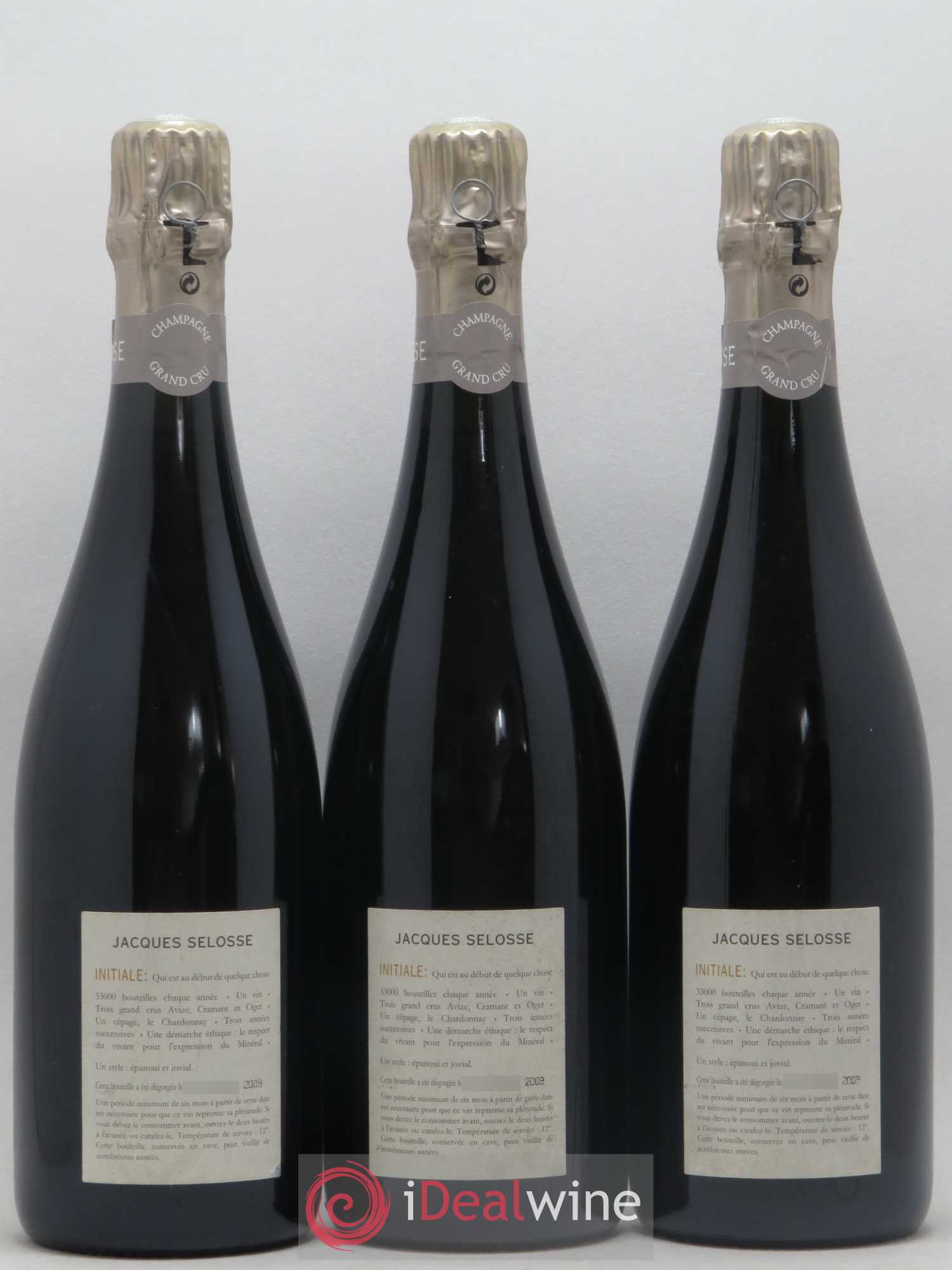Initial Brut Jacques Selosse - Lot de 3 bouteilles - 1