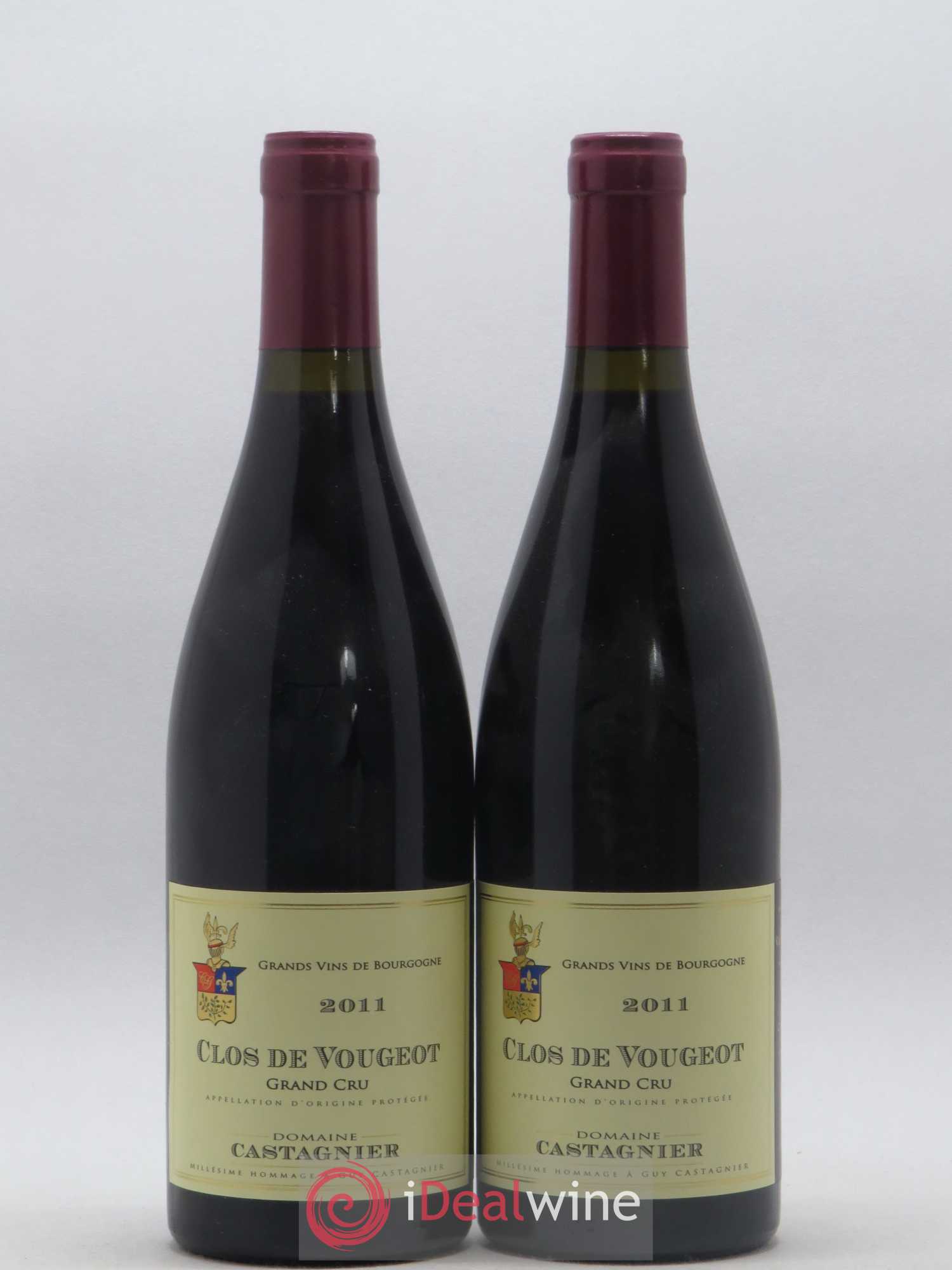 Clos de Vougeot Grand Cru Castagnier (Domaine) 2011 - Lot de 2 bouteilles - 0