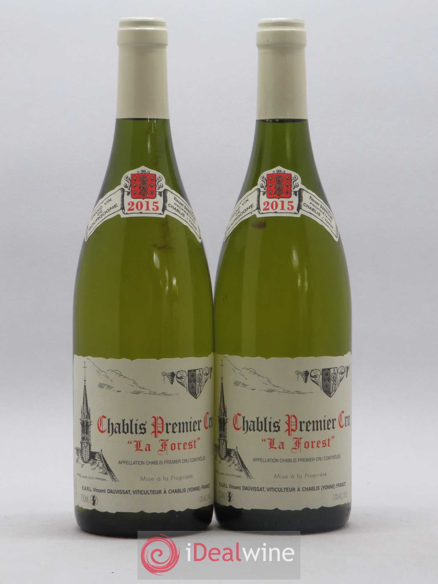 Chablis 1er Cru La Forest Vincent Dauvissat (Domaine) 2015 - Lot de 2 bouteilles - 0
