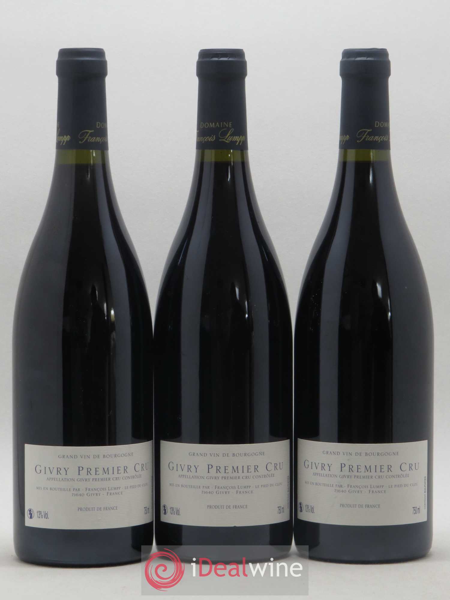 Givry 1er Cru Clos Jus François Lumpp (Domaine) 2013 - Lot de 3 bouteilles - 1