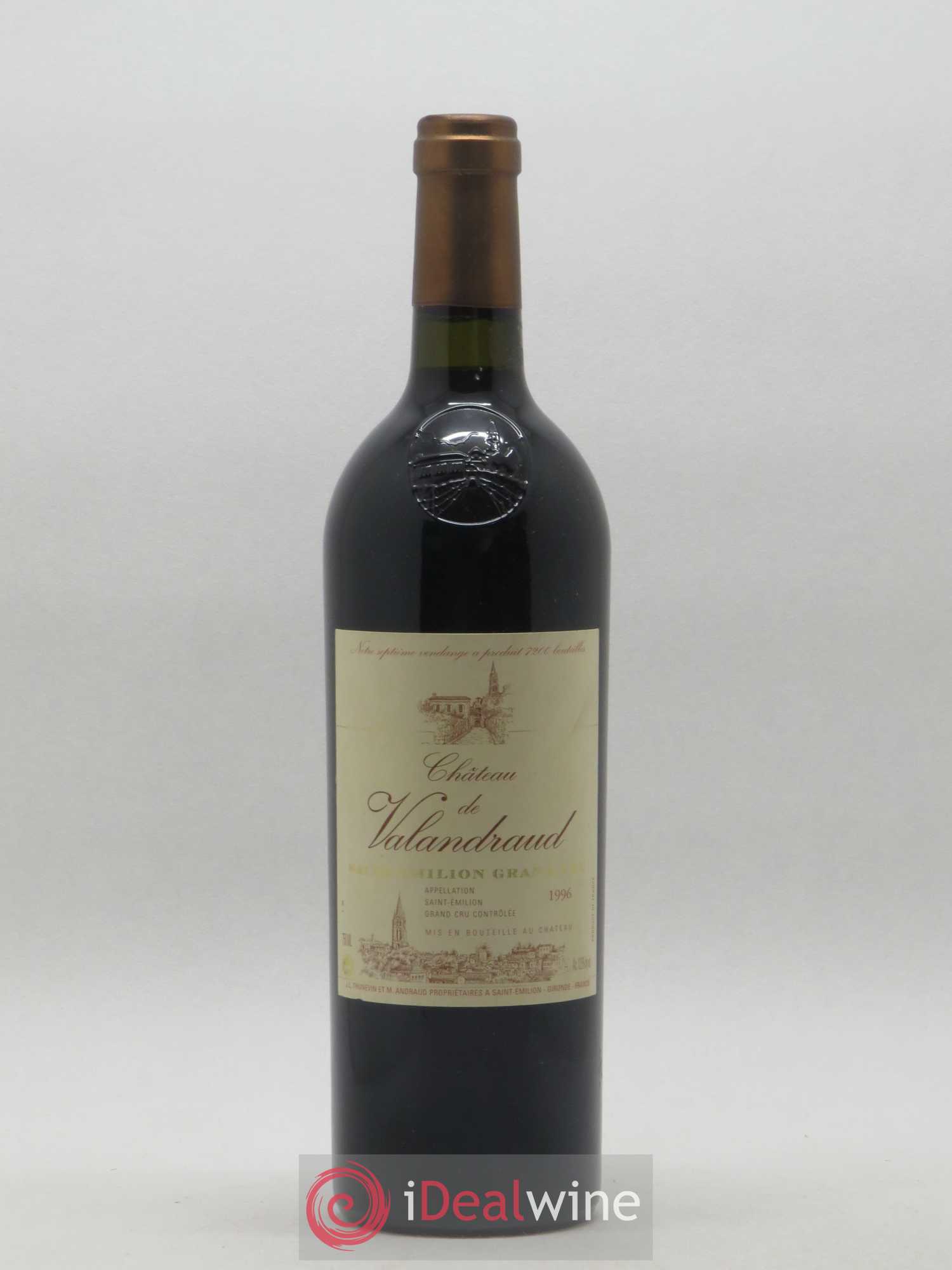 Château de Valandraud 1996 - Lot de 1 bouteille - 0