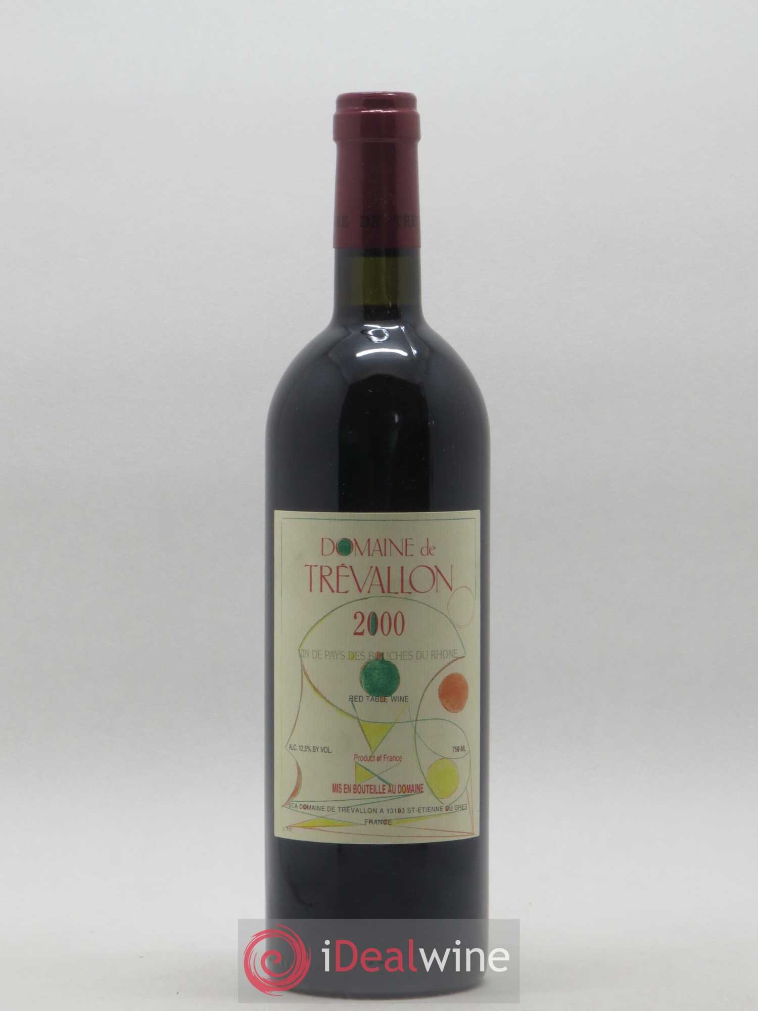 VDP Bouches du Rhône Trévallon (Domaine de) Eloi Dürrbach 2000 - Lot de 1 bouteille - 0