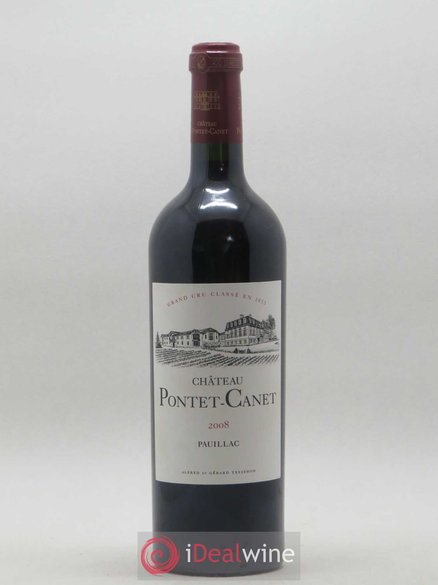 Château Pontet Canet 5ème Grand Cru Classé 2008 - Lot de 1 bouteille - 0