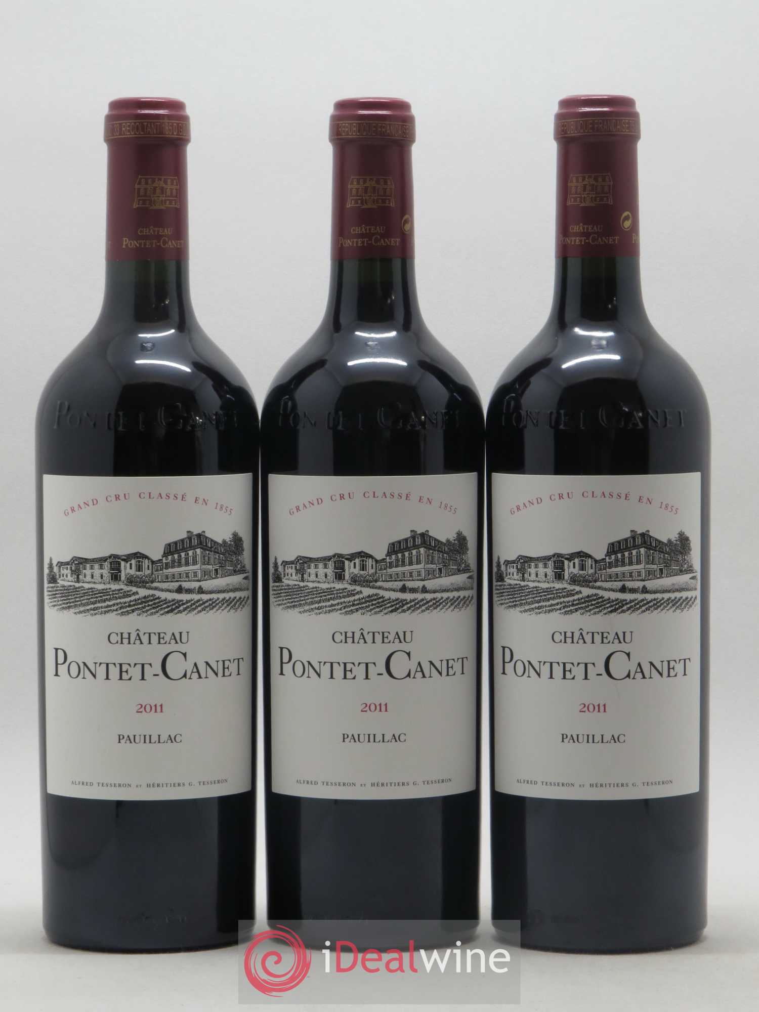 Château Pontet Canet 5ème Grand Cru Classé 2011 - Lot de 6 bouteilles - 1